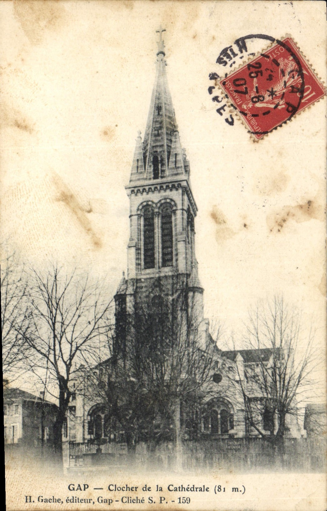 CPA Gap Clocher de la Cathedrale 