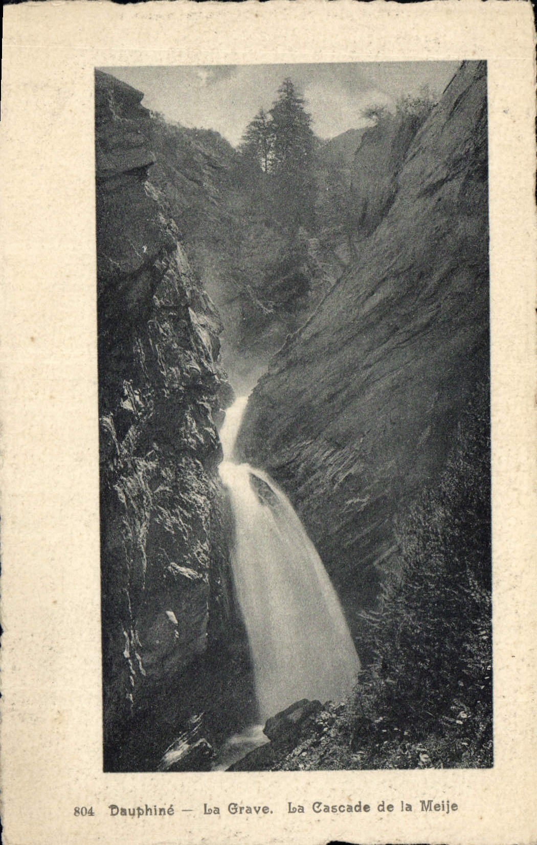 CPA Dauphine La Grave La Cascade La Meije
