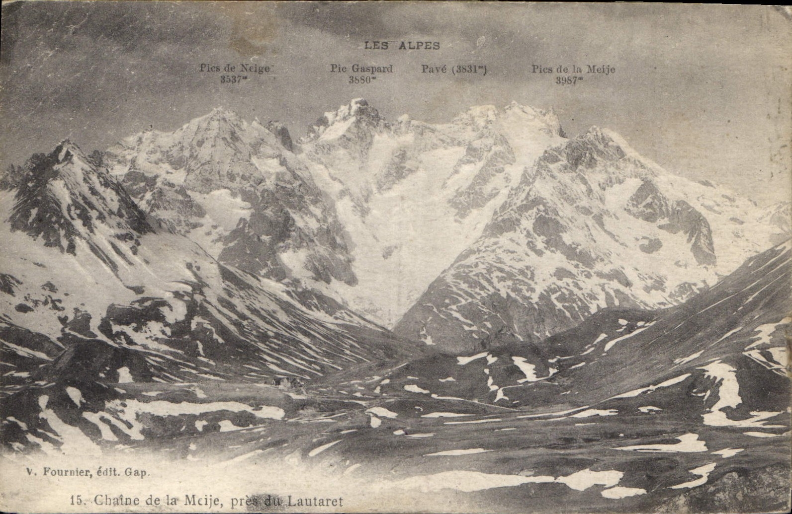 CPA Chaine de la Meije pres du Lautaret 