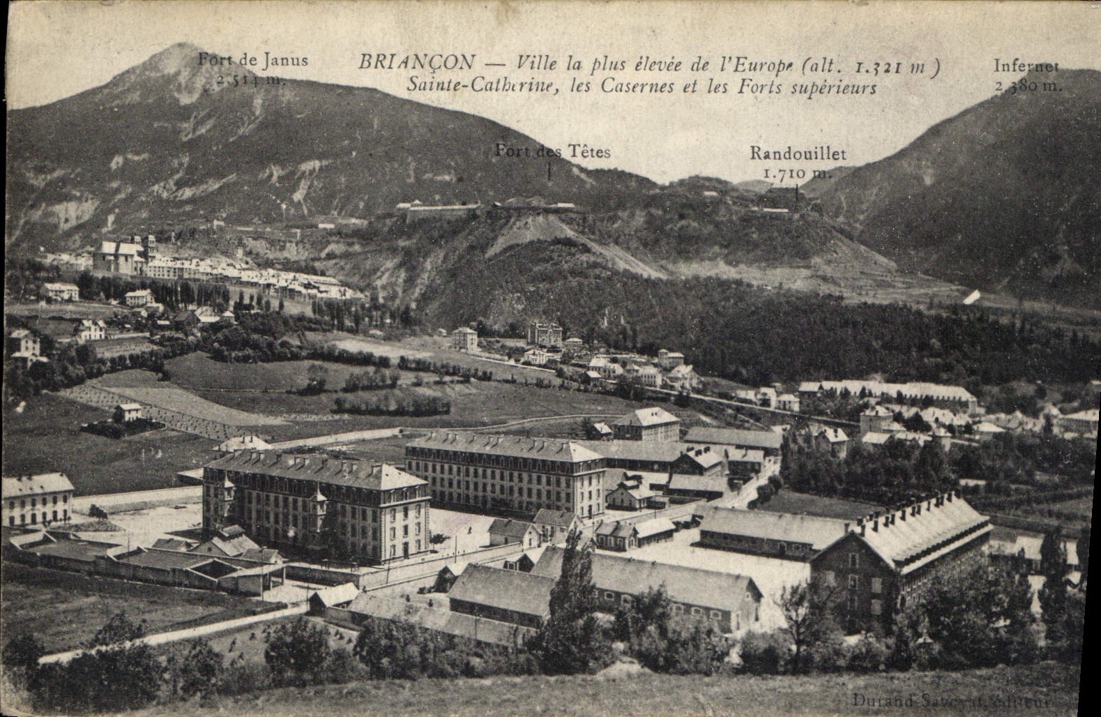 CPA Briancon ville le pins elevee de l'Europe 