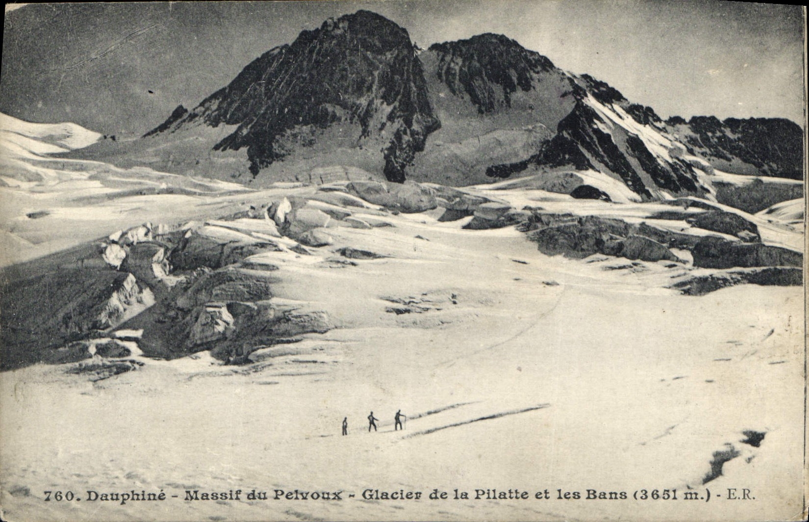 CPA Dauphine Massif de Pelvoux Glaciers de la Pilatte et les Baus