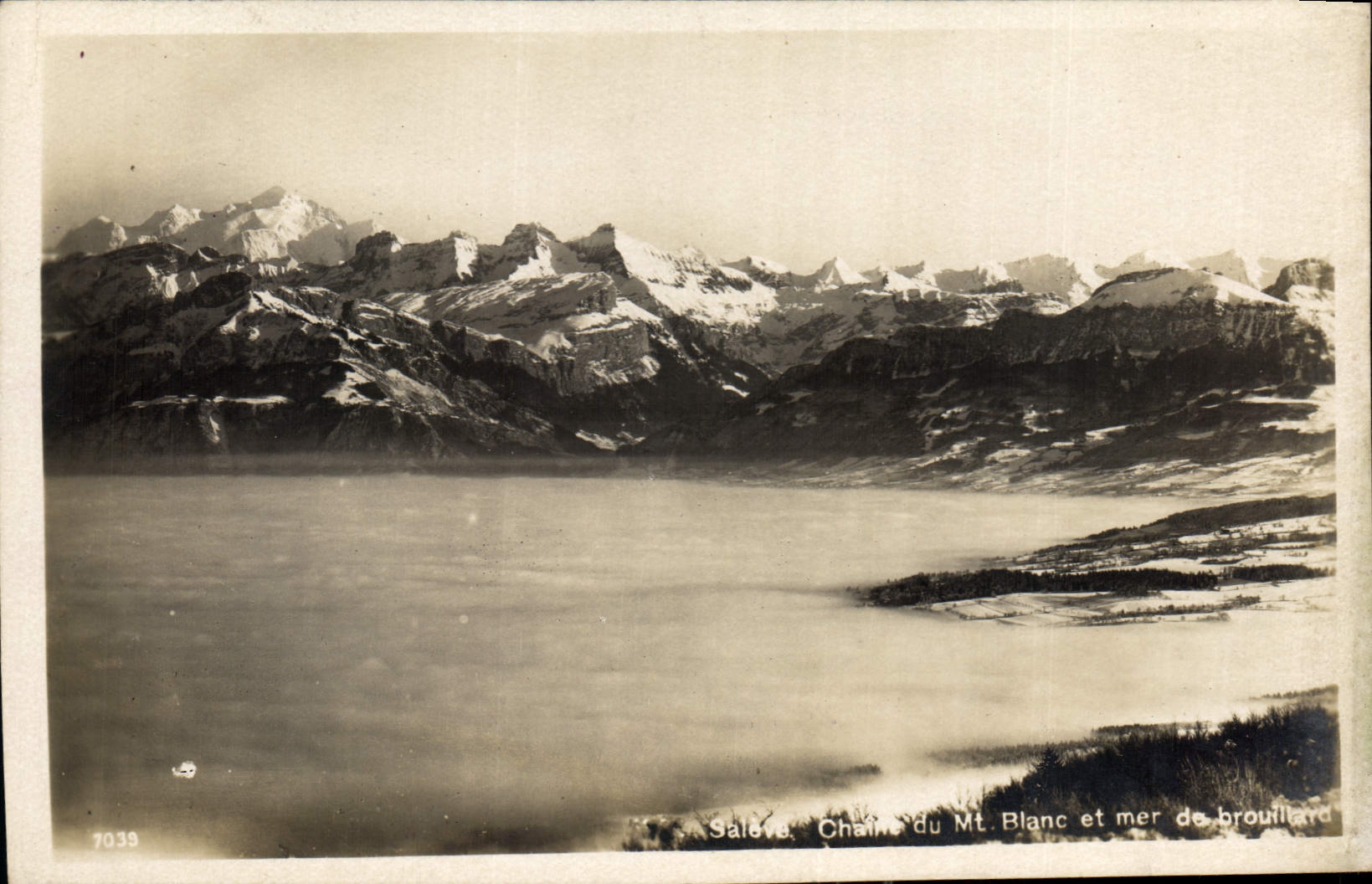 CPA Chaine du Mt Blanc et mer 