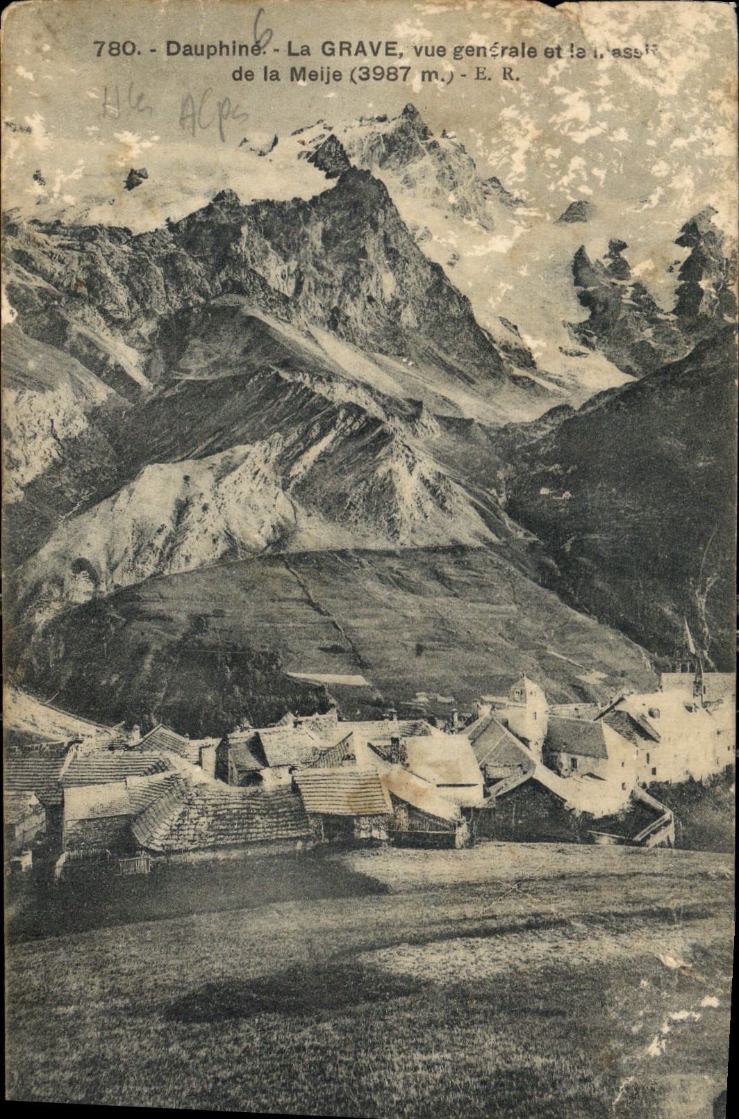 CPA Dauphine La Grave Vue generale 