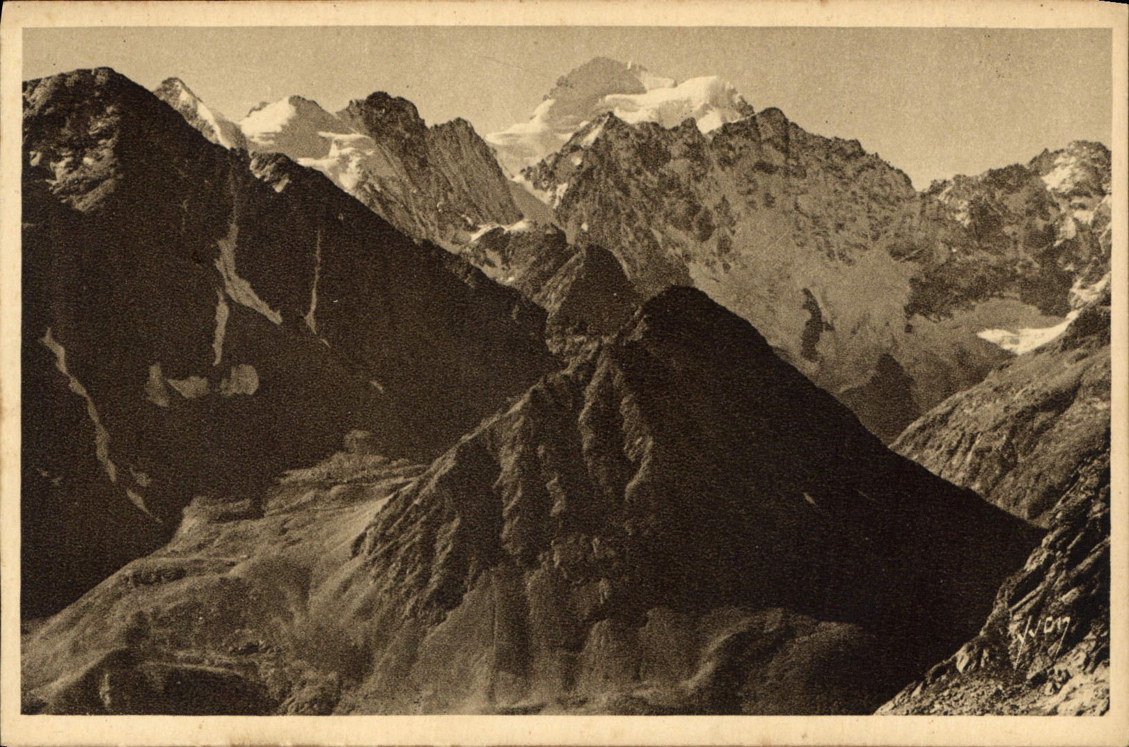 CPA Massif de Pelvoux Barre des Ecrins 