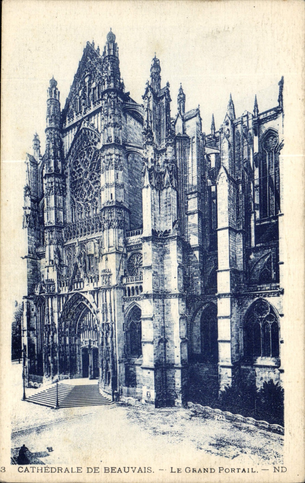 CPA Cathedrale de Beauvais Le Grand Portail 