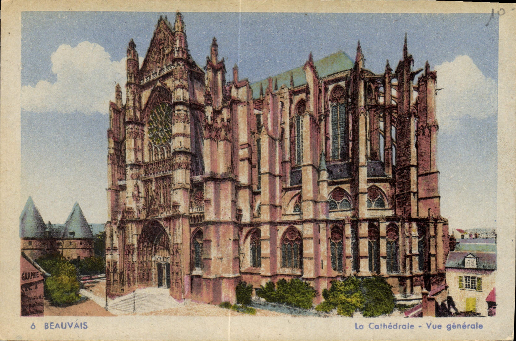 CPA Beauvais La Cathedrale vue generale 