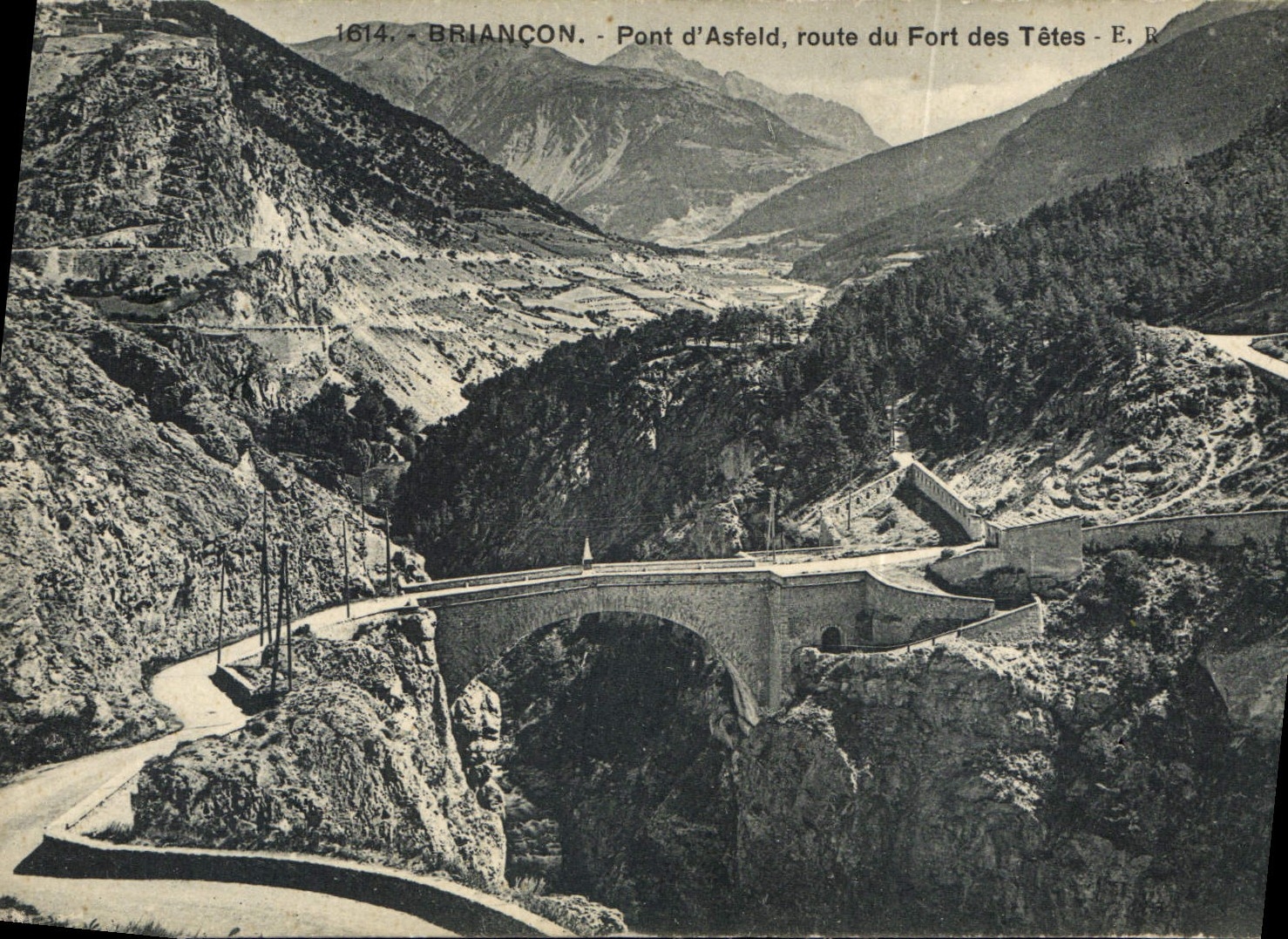 CPA Briancon Pont d'Asfeld route du Fort des Teles 