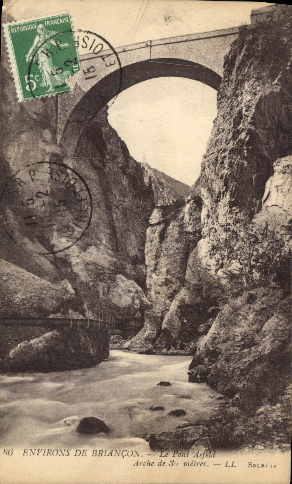 CPA Environs de Briancon Le Pont d'Asfeld