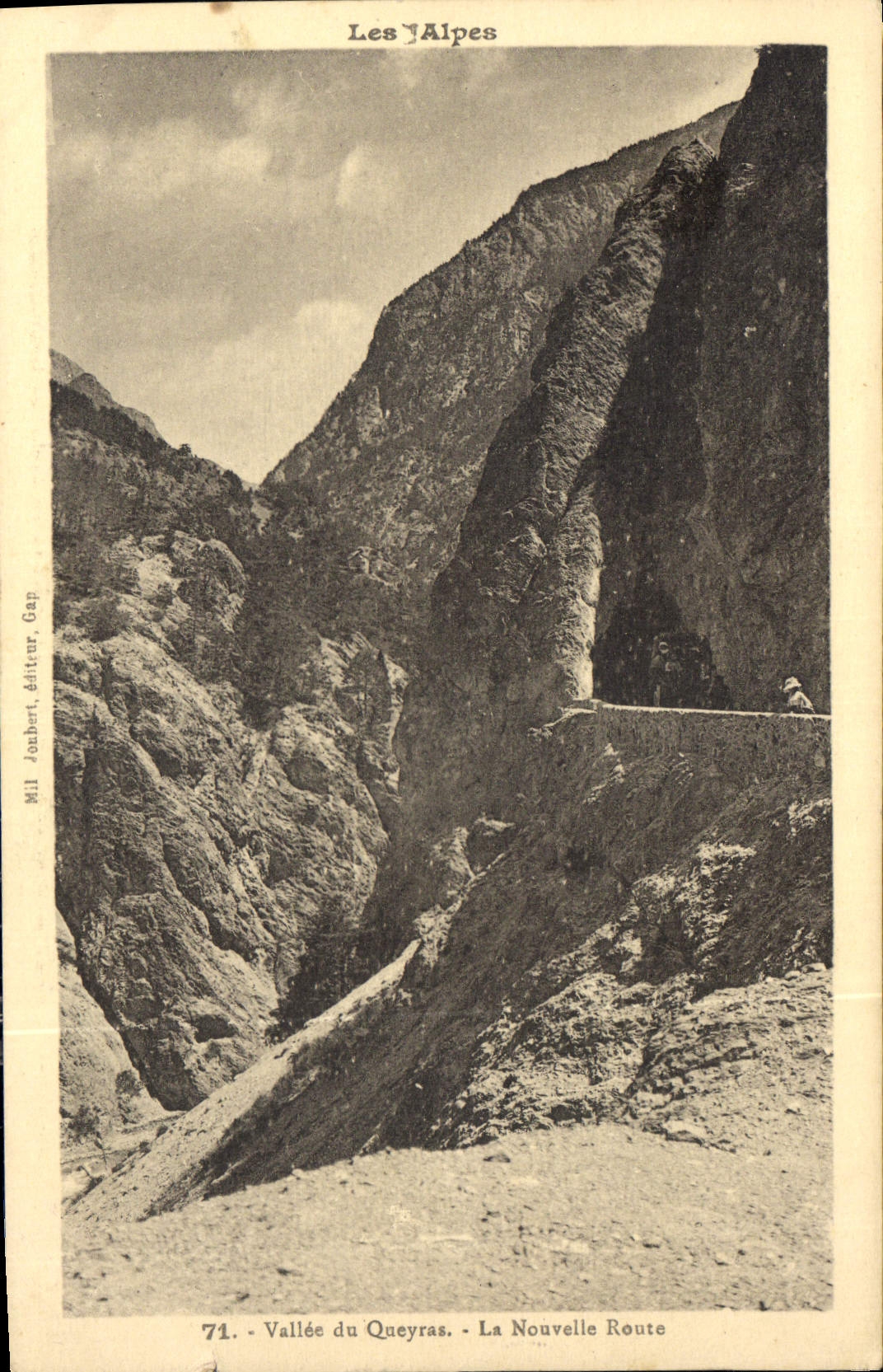 CPA Vallee du Queyras La La Nouvelle Route 