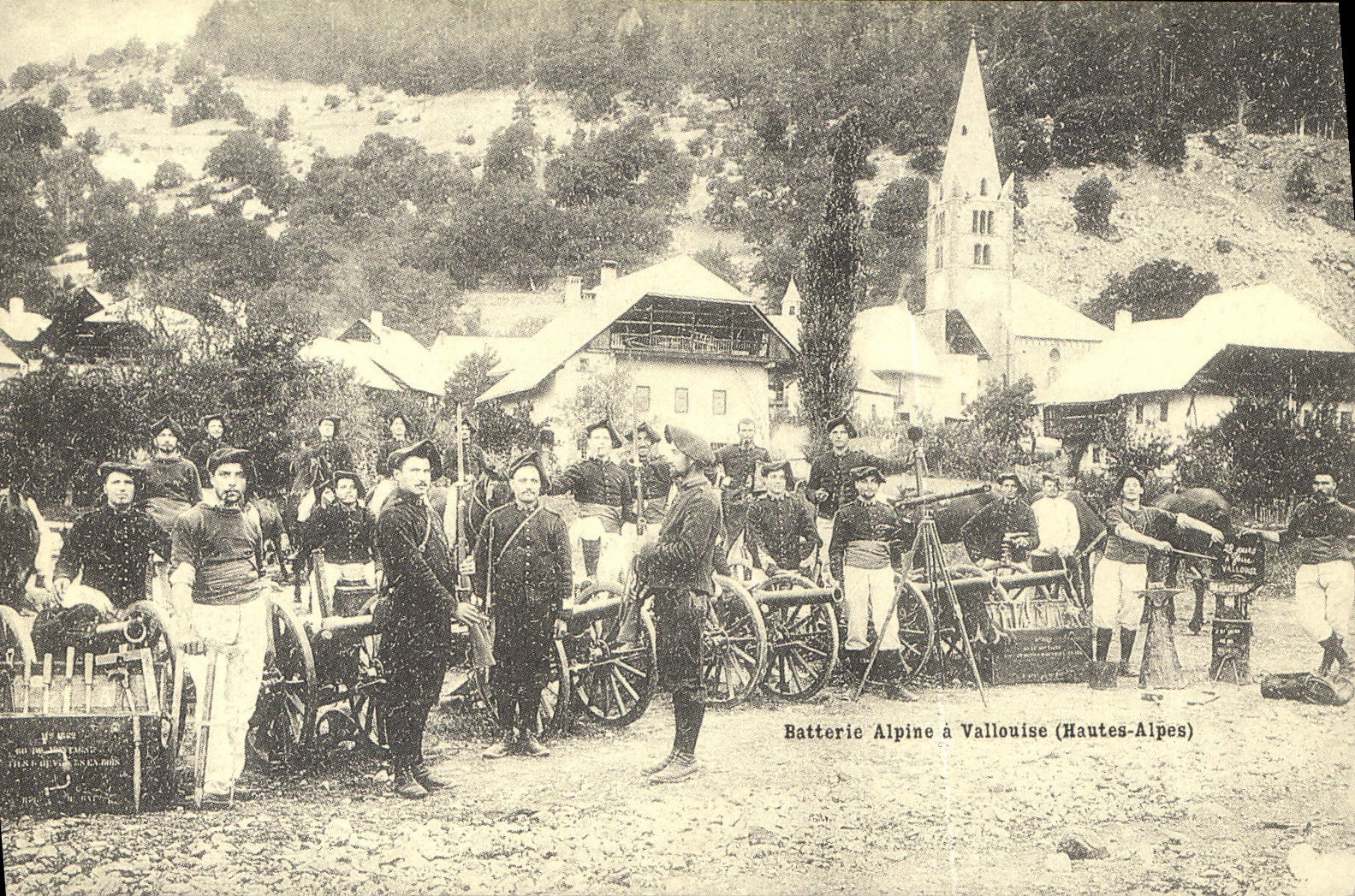 REPRO Batterie Alpine a Vallouise Hautes Alpes Militaria