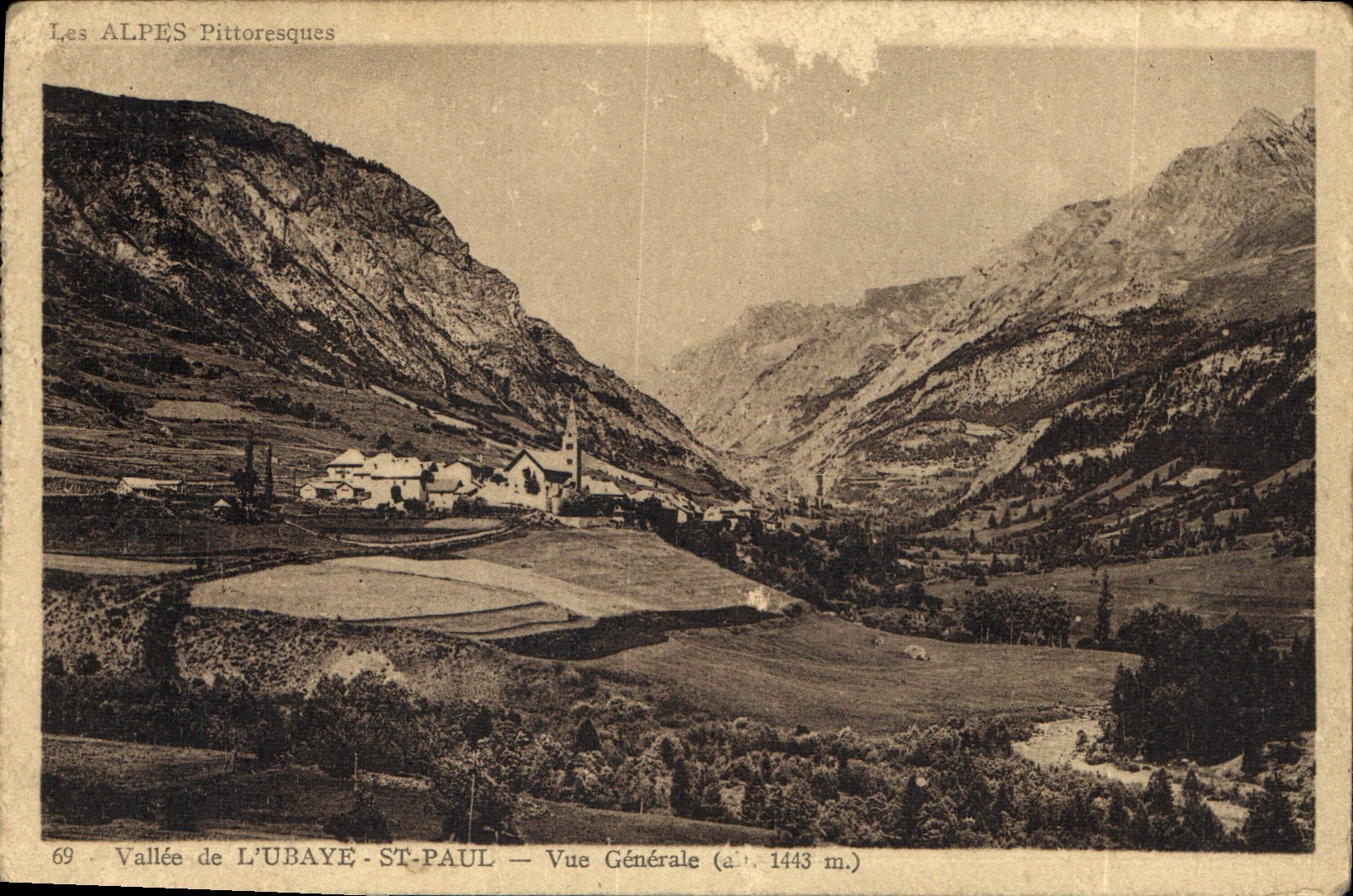 CPA Vallee de l'Ubaye St Paul vue generale 