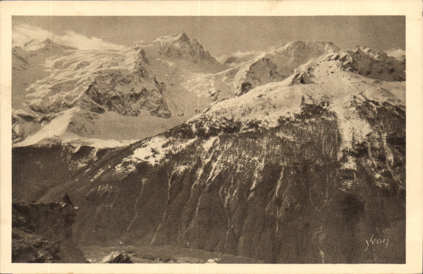 CPA Les Alpes le Massif du Pelvoux et les derniers Prolongements des grandes Rousses 