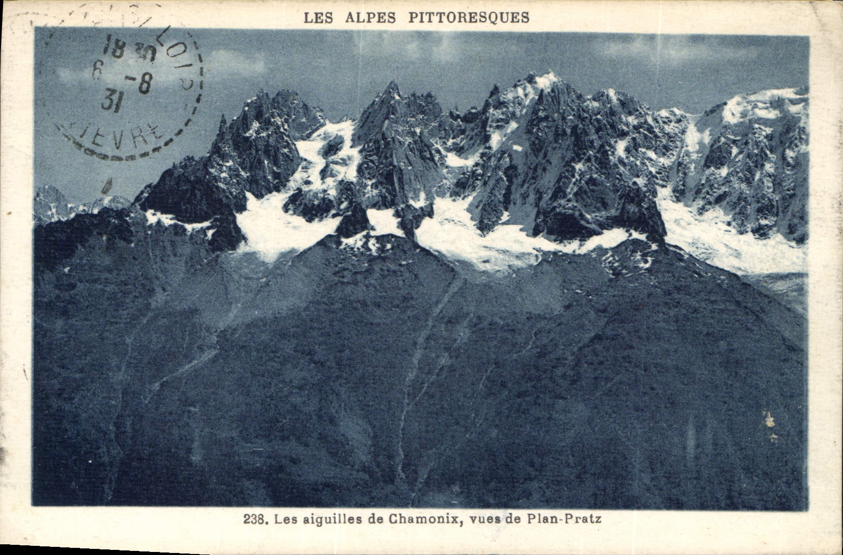 CPA Les aiguilles de Chamonix vues de Plan Pratz