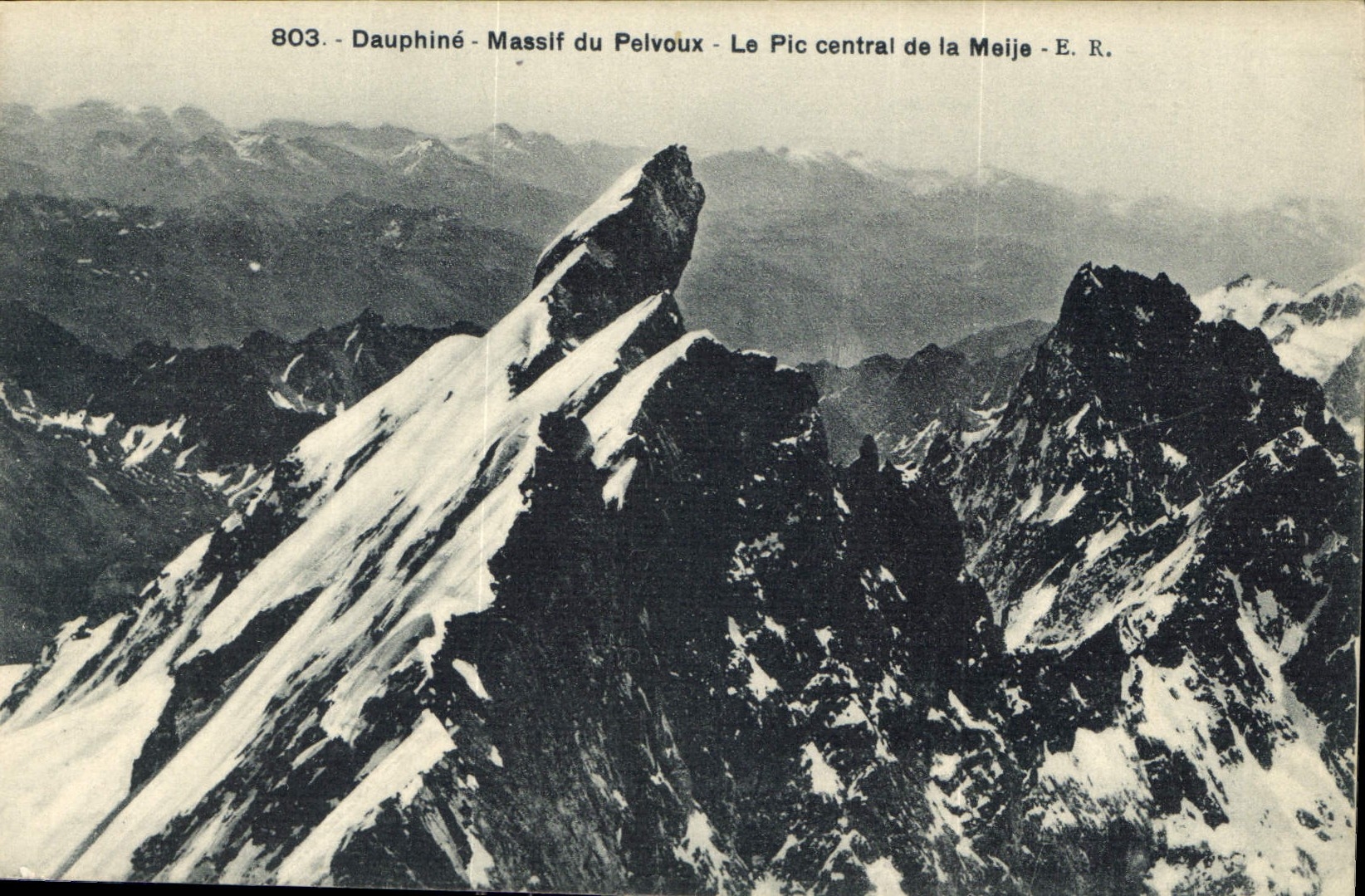 CPA Dauphine Massif du Pelvoux Le Pic central de la Meije