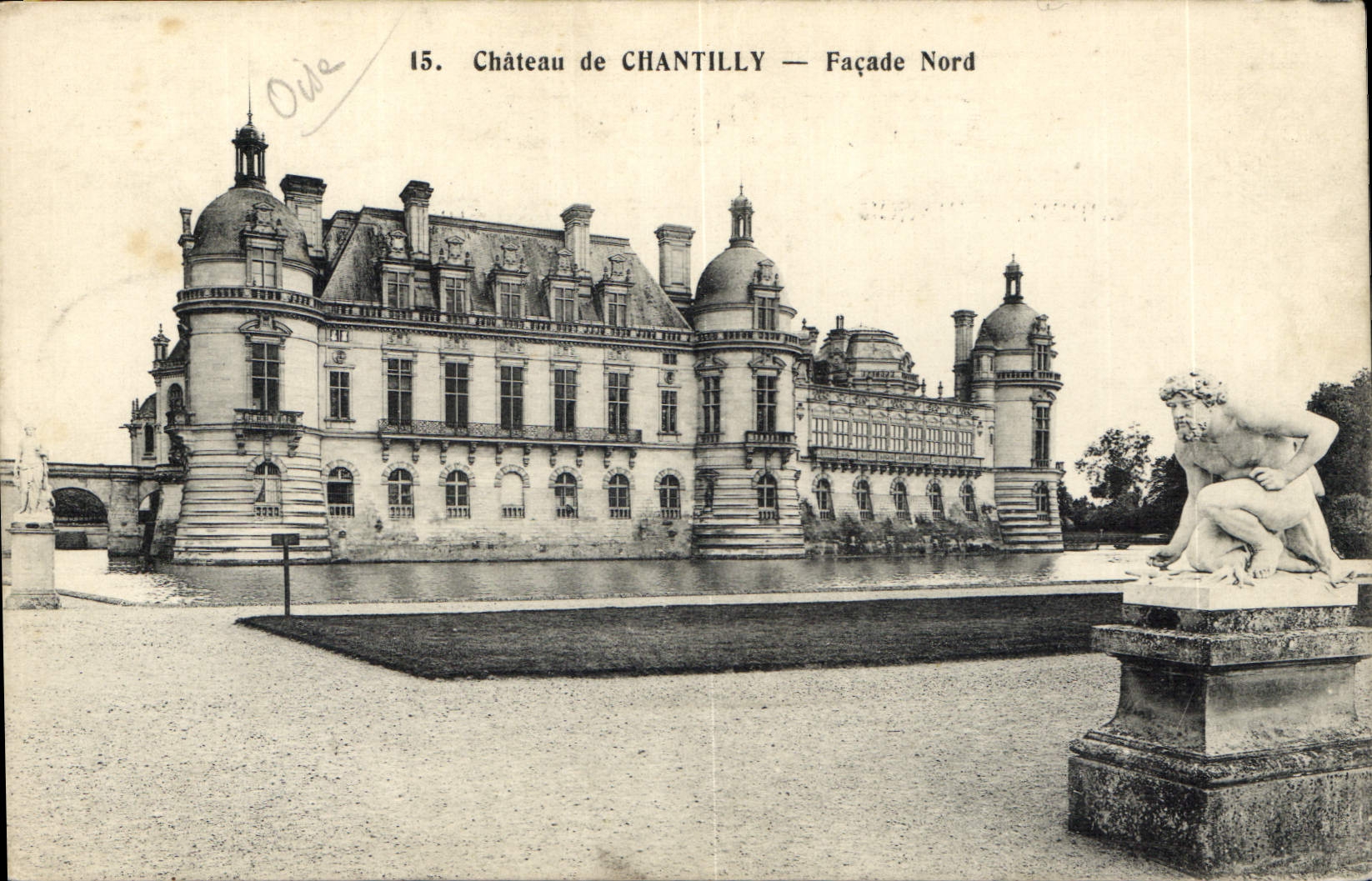 CPA Chateau de Chantilly Facade Nord 