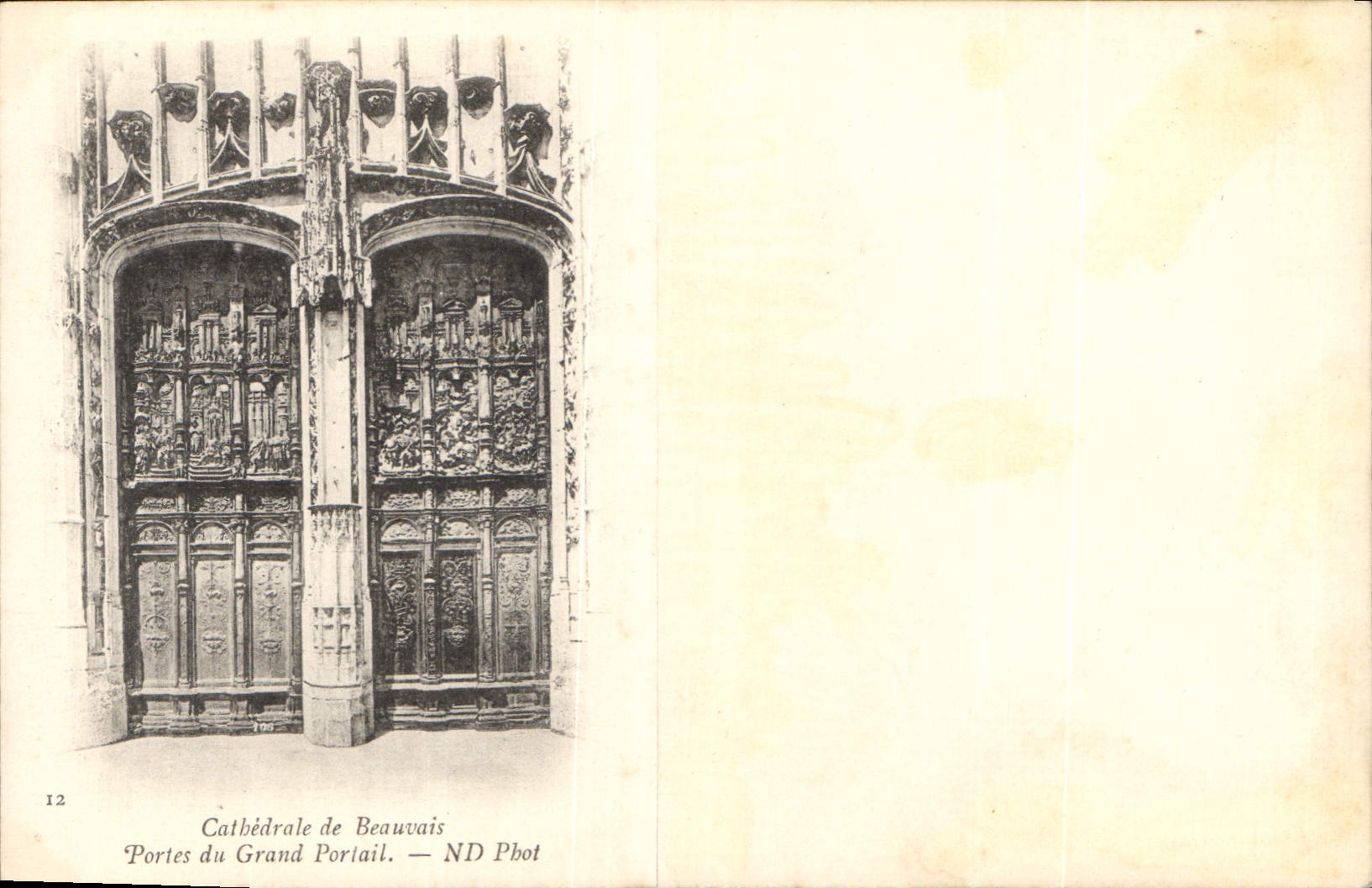 CPA Cathedrale de Beauvais Portes du Grand Portail 