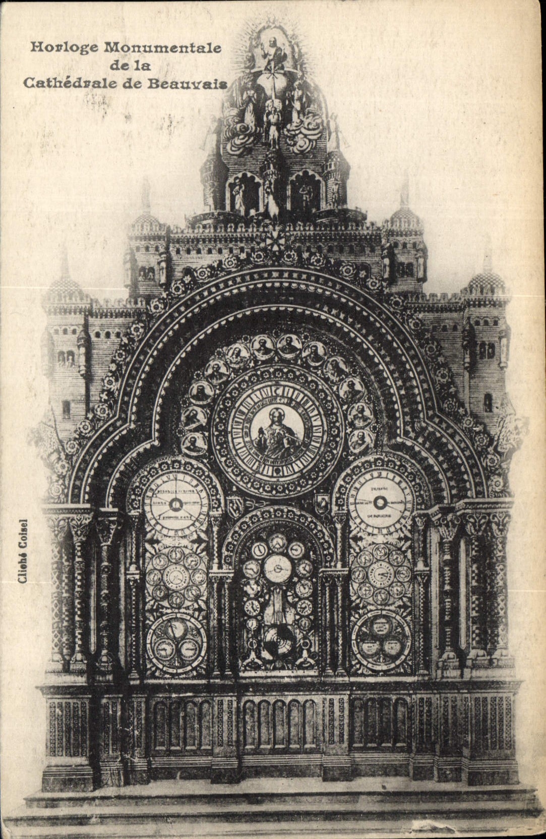 CPA Horloge Monumentale de la Cathedrale de Beauvais 