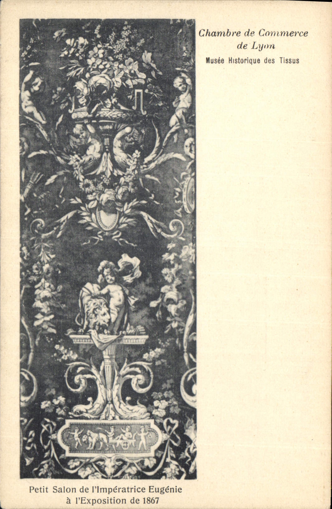 CPA Chambre de Commerce de Lyon Musee Historique des Tissus Petit Salon de l'Imperatrice Eugenie a E