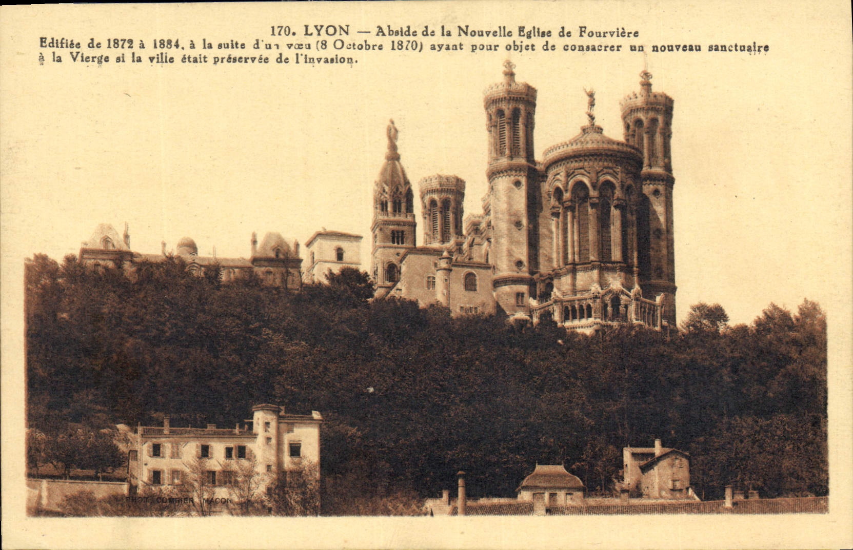 CPA Lyon Abside de la Nouvelle Eglise de Fourvierre 