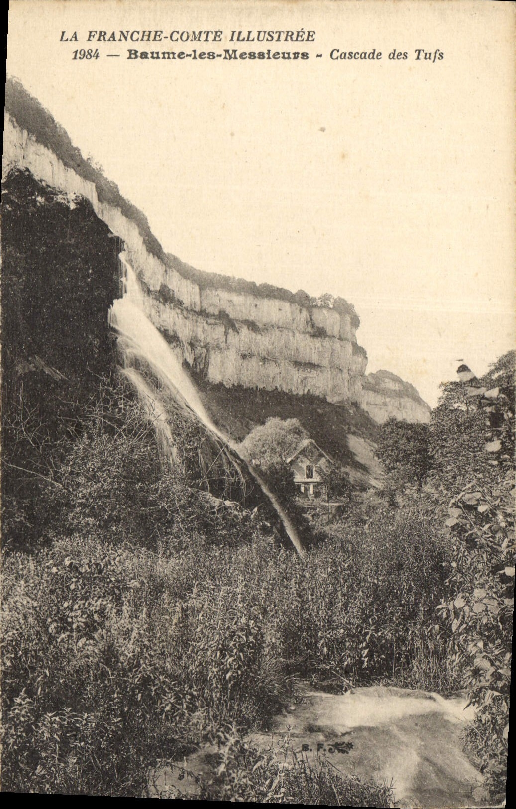 CPA La Franche Comte Illustree Baume les Messieurs Cascade de Tufs  
