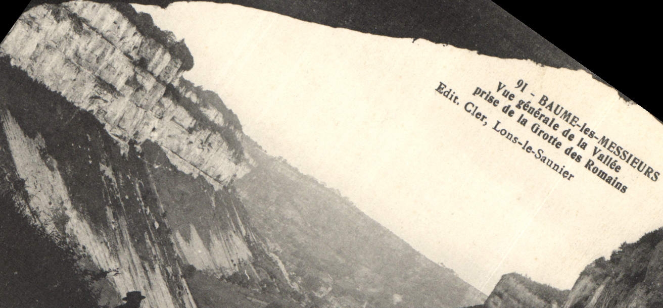 CPA Baume les Messieurs vue generale de la vallee prise de la Grotte des Romains 
