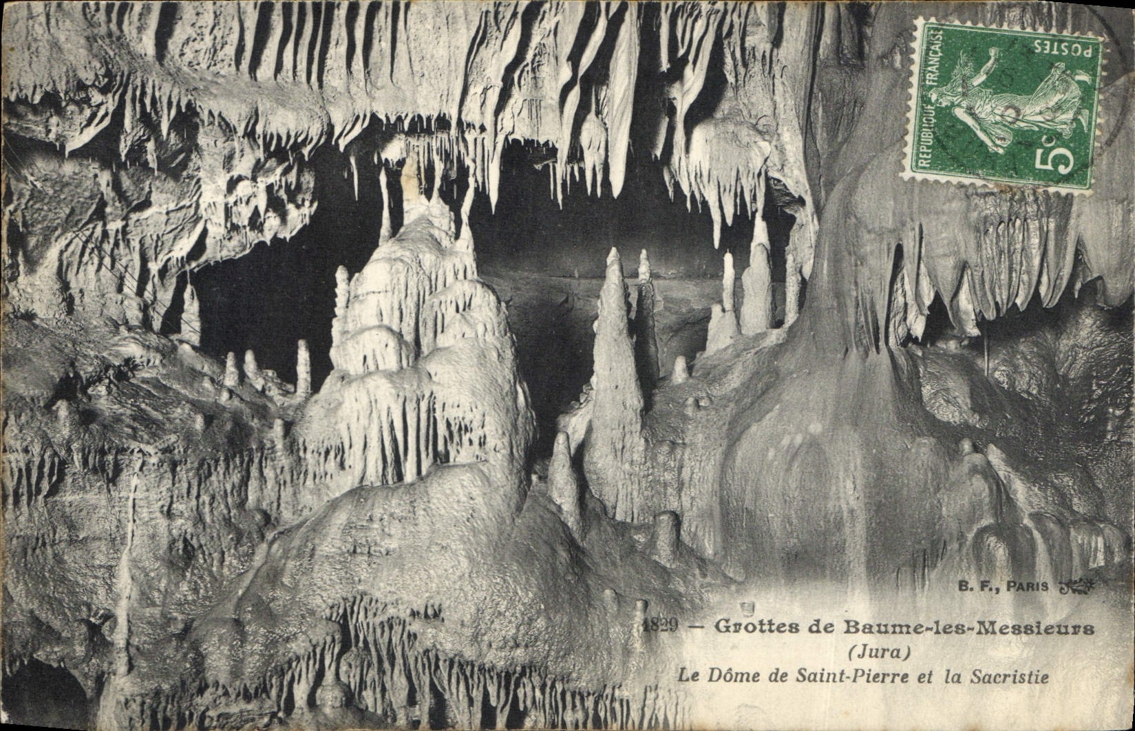 CPA Grottes de Baume les Messieurs Jura le Dome de Saint Pierre et la Sacristie