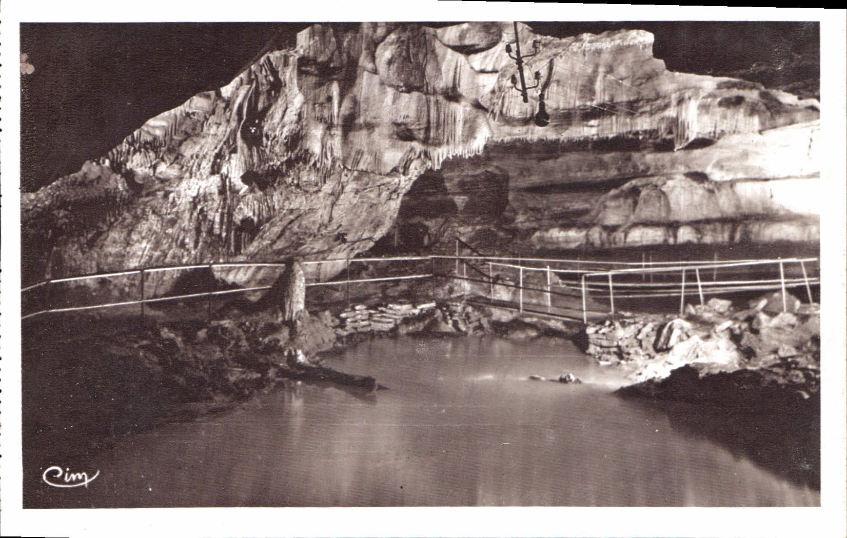 CPA Grottes de Baume les Messieurs Jura Salle des Petits Lacs Long 50 m haut 80 m