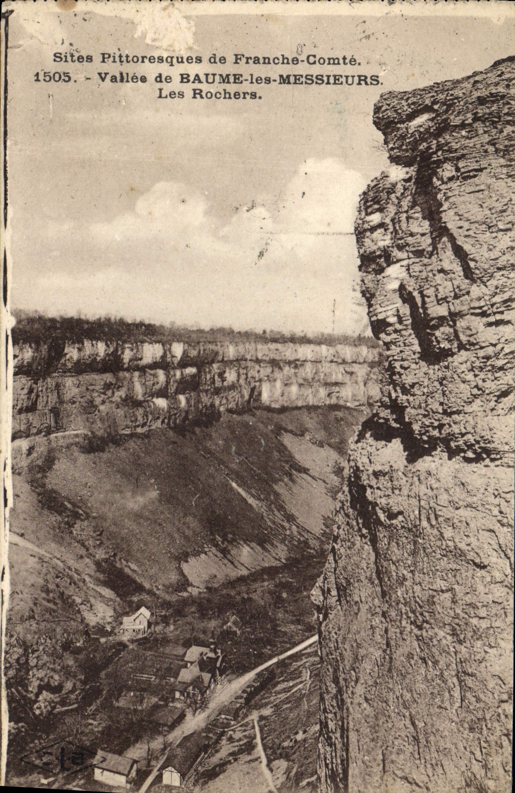 CPA Sites Pittoresque de Franche Comte Vallee de Baume les Messieurs les Rochers