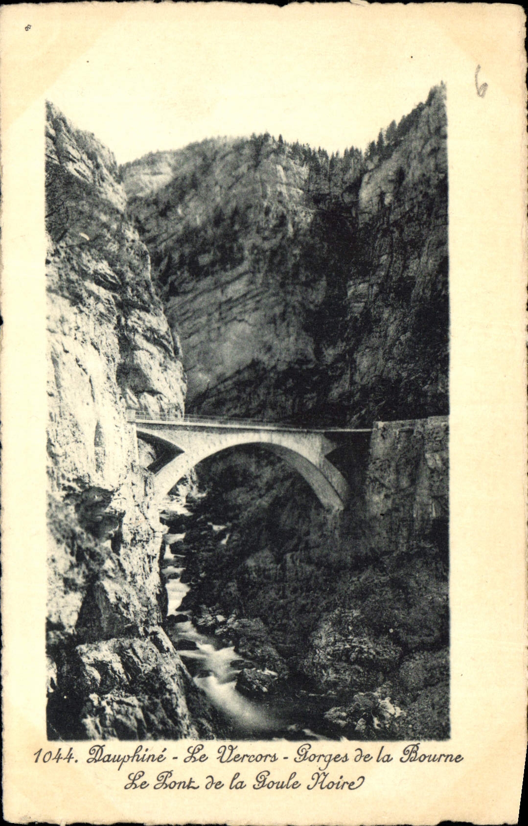 CPA Dauphine Le Vercors Gorges de la Bourne le Pont de la Goule Hoire