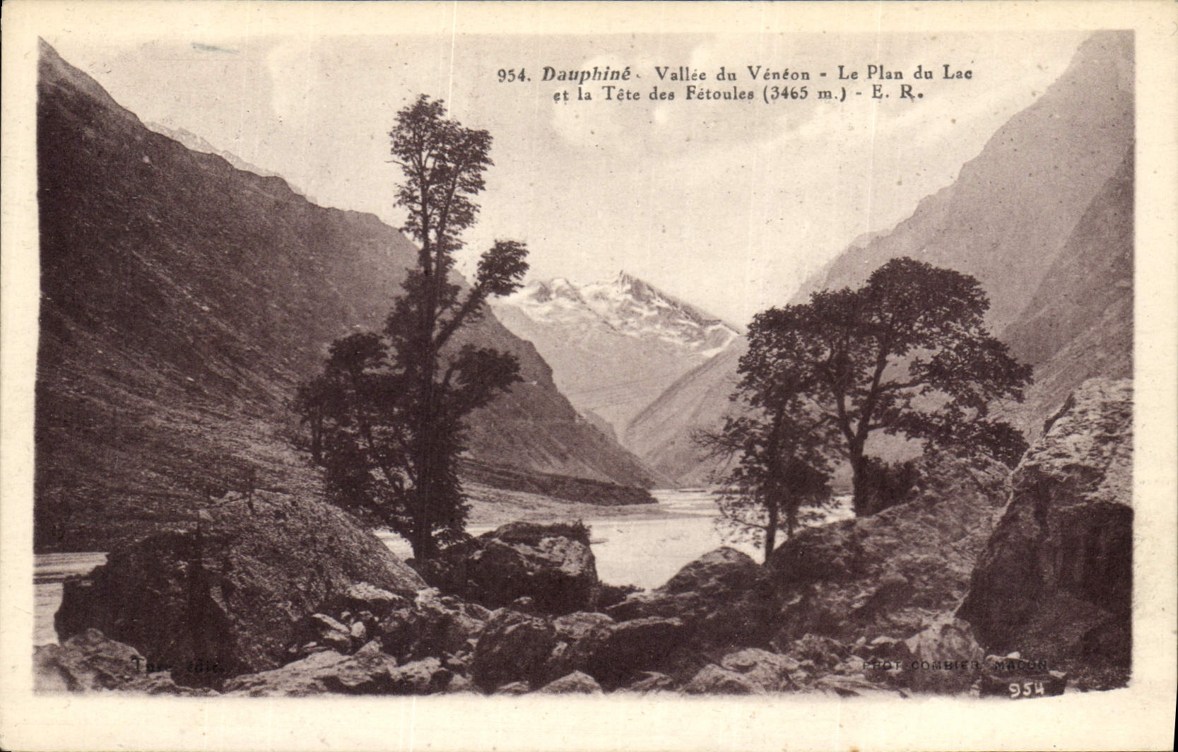 CPA Dauphine Vallee du Venton Le Plan du lac et la Tete des Fetoules 3465 m 