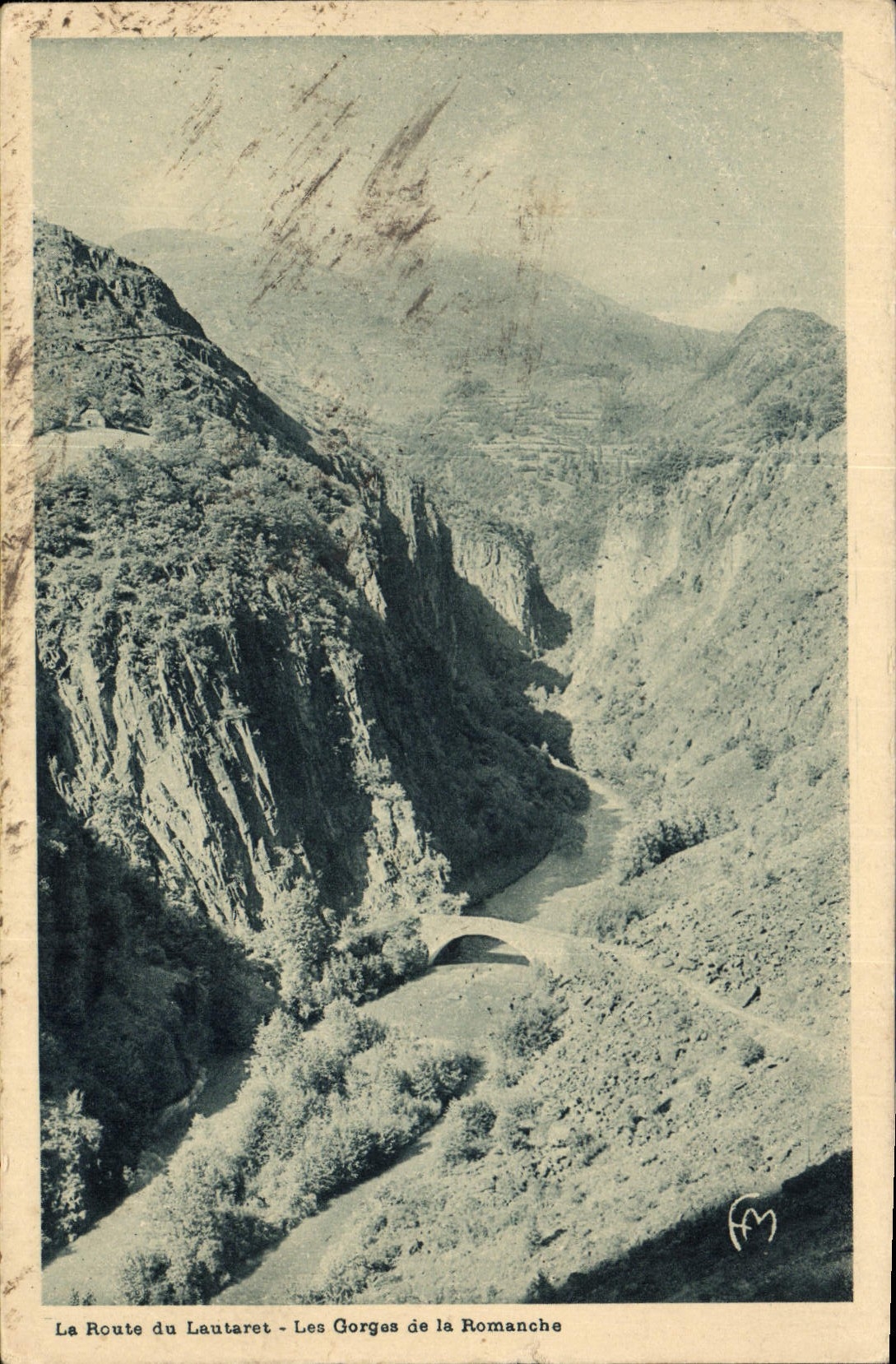 CPA La Route du Lautaret les Gorges de la Romanche 