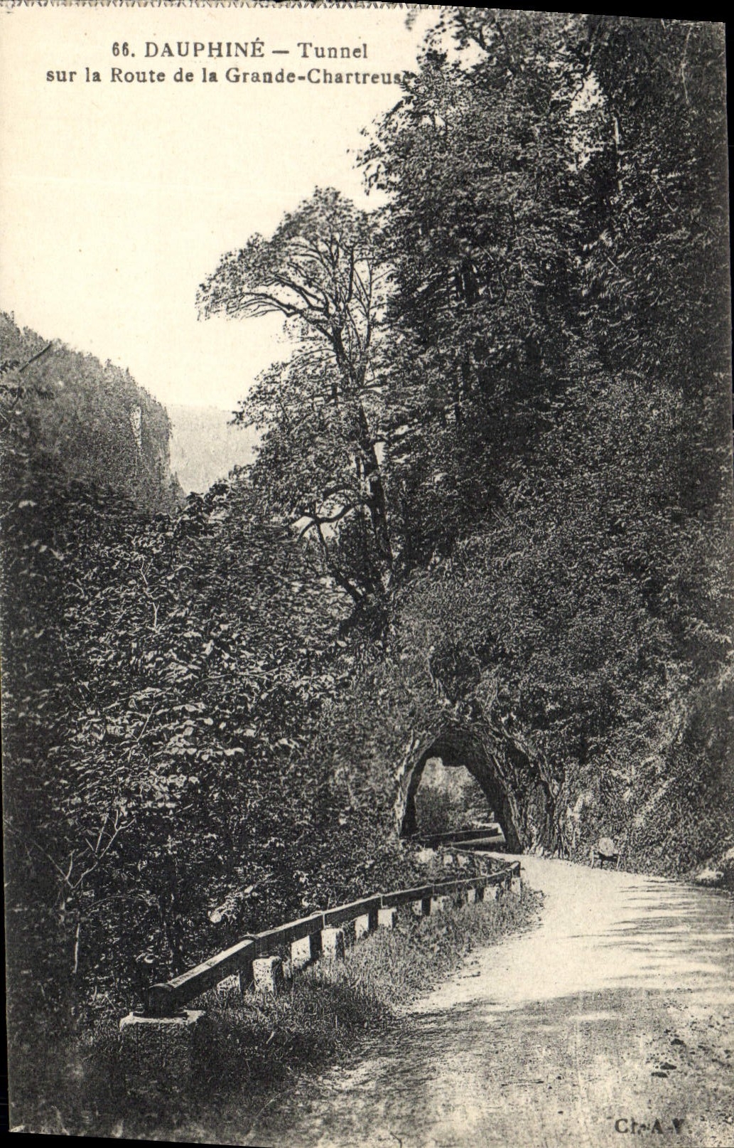 CPA Dauphine Tunnel sur la Route de la Grande Chartreuse