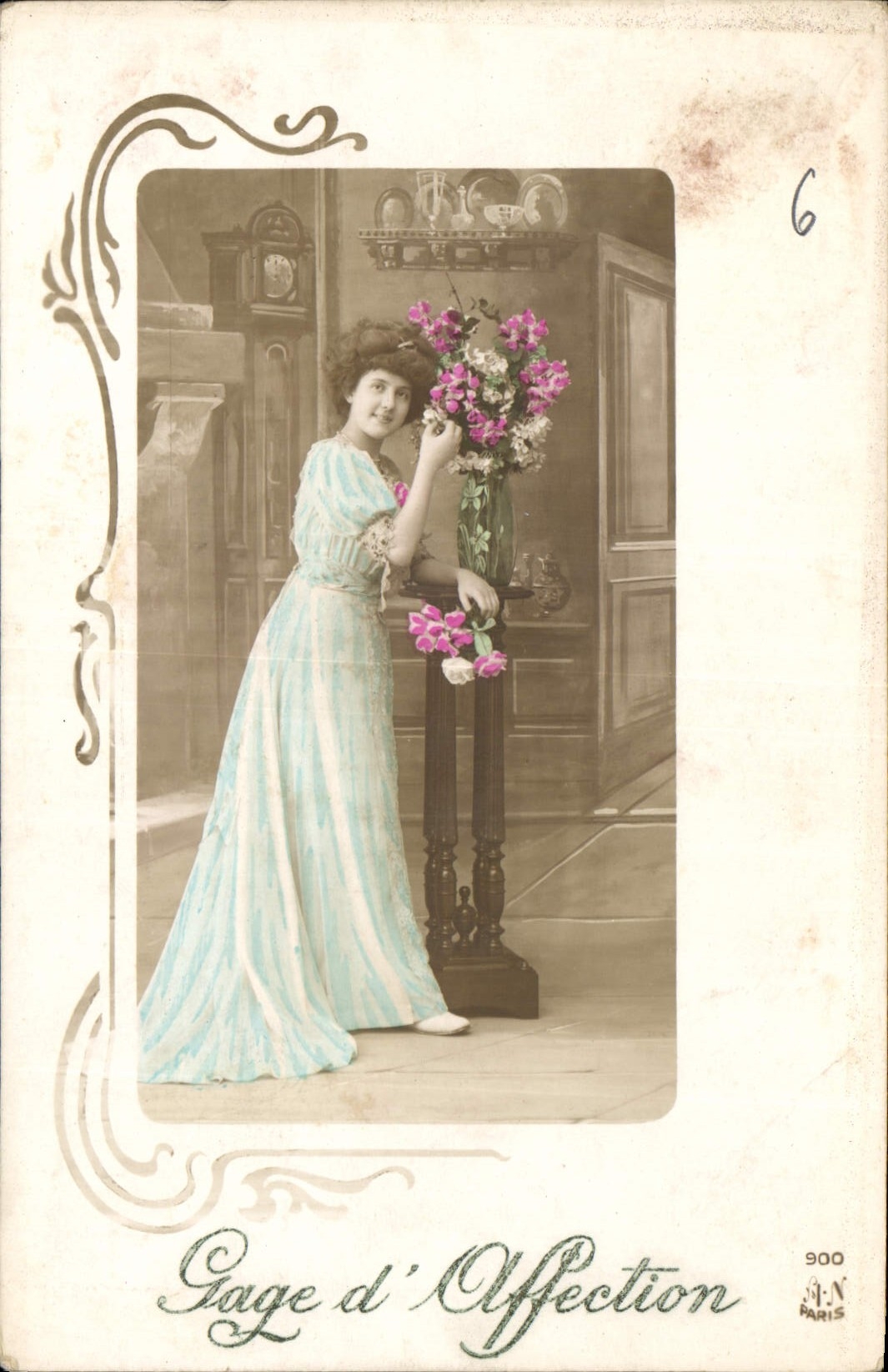 CPA Gage d'Affection Femme