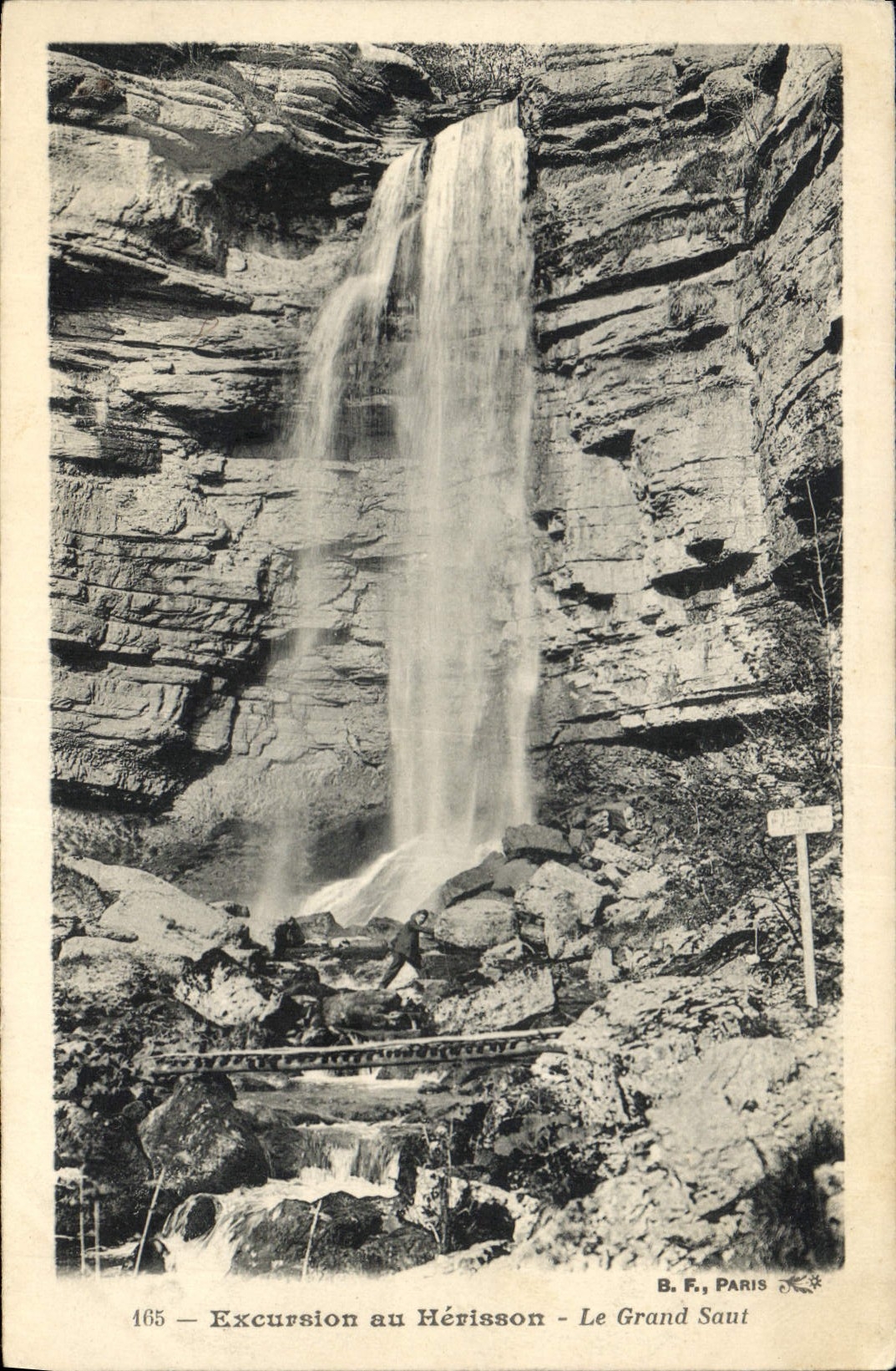CPA Excursion au Herisson Le Grand Saut