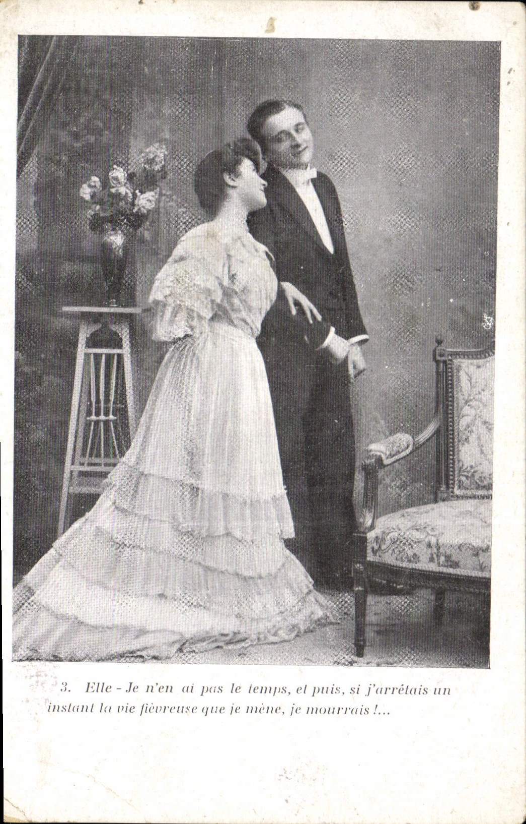 CPA Elle J n'en ai pas le temps et puis si j'arrelais au Femme