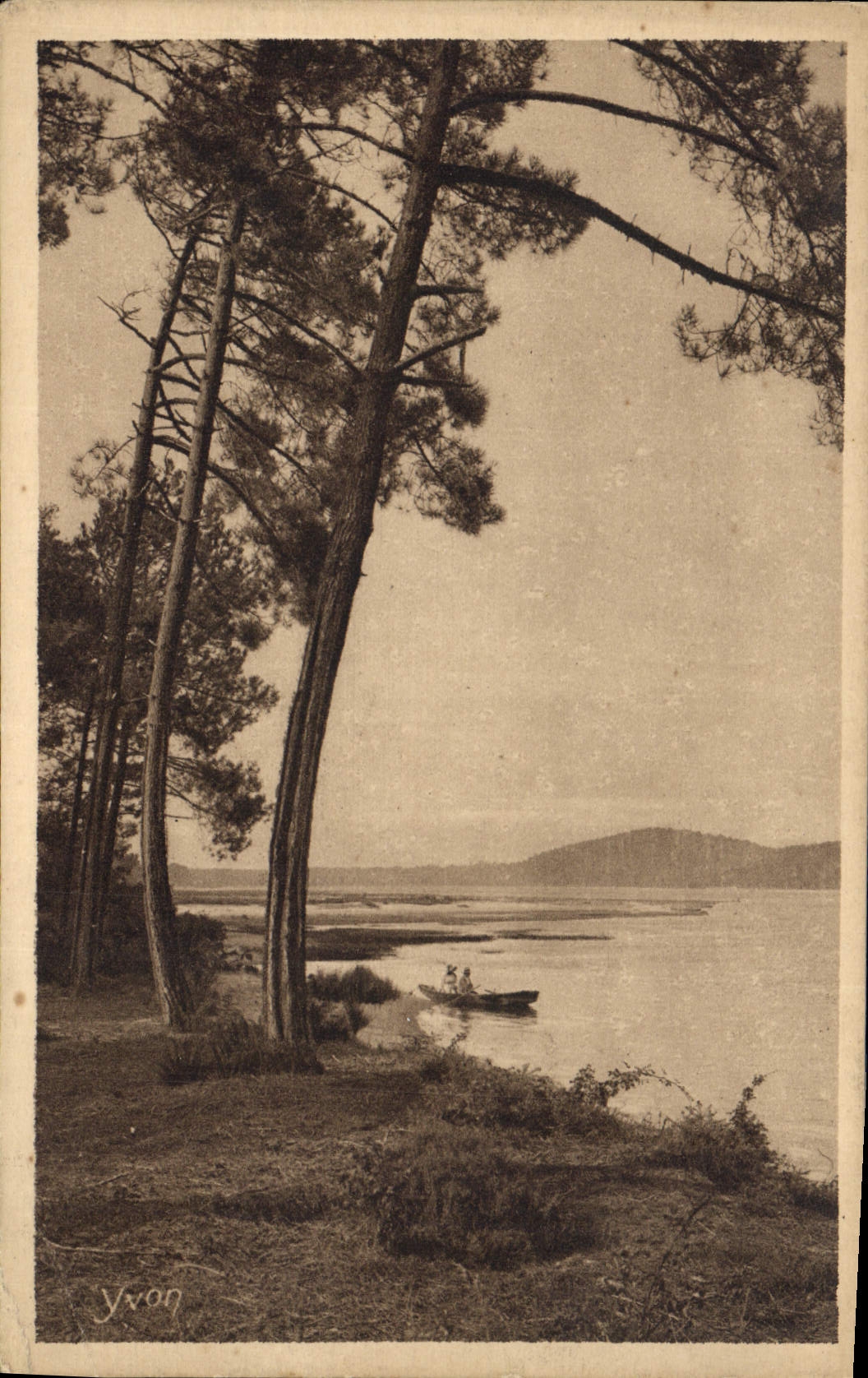 CPA Dans Les Landes de Gascogne l'Etang d'Hossegor pres de Capbreton 