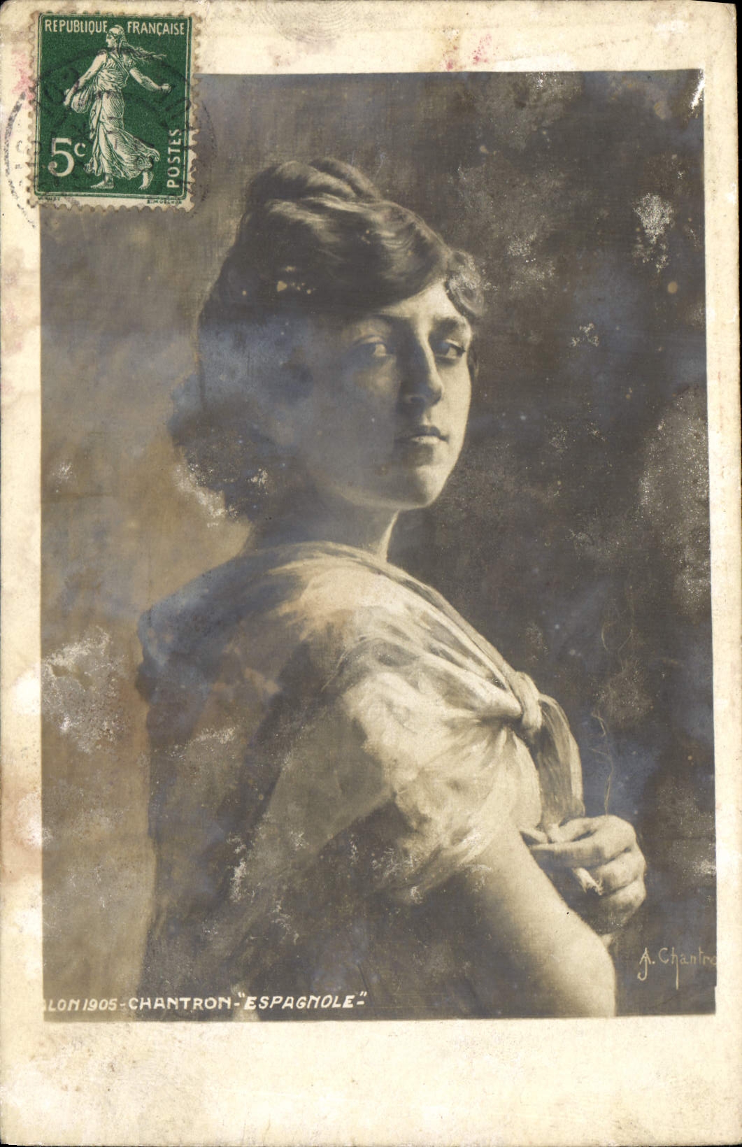 CPA Chantron Espagnole Femme