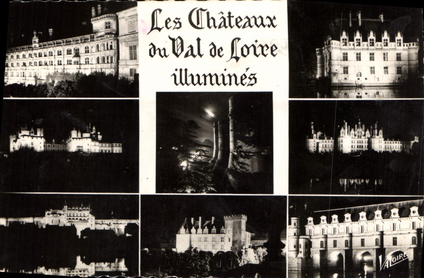 CPA Les Chateaux du val de Loire illumines Les Merveilles du val de Loire 