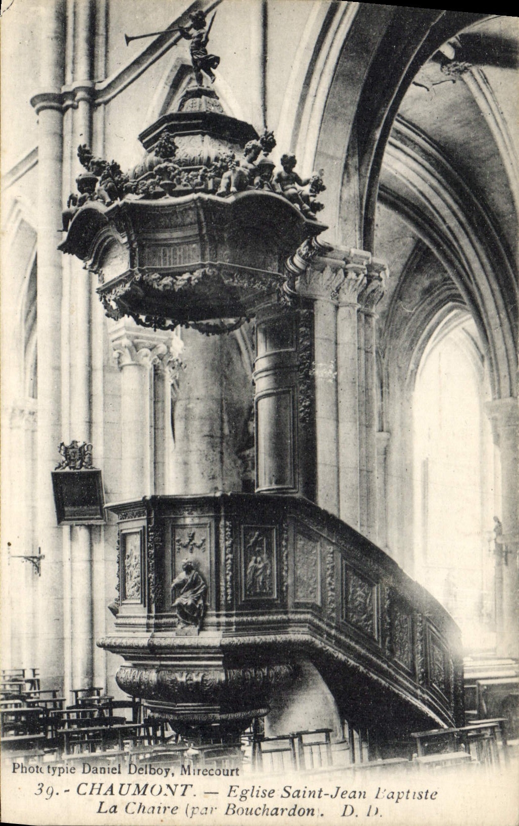 CPA Chaumont Eglise Saint Jean l'Baptiste La Chaire par Bouchardon