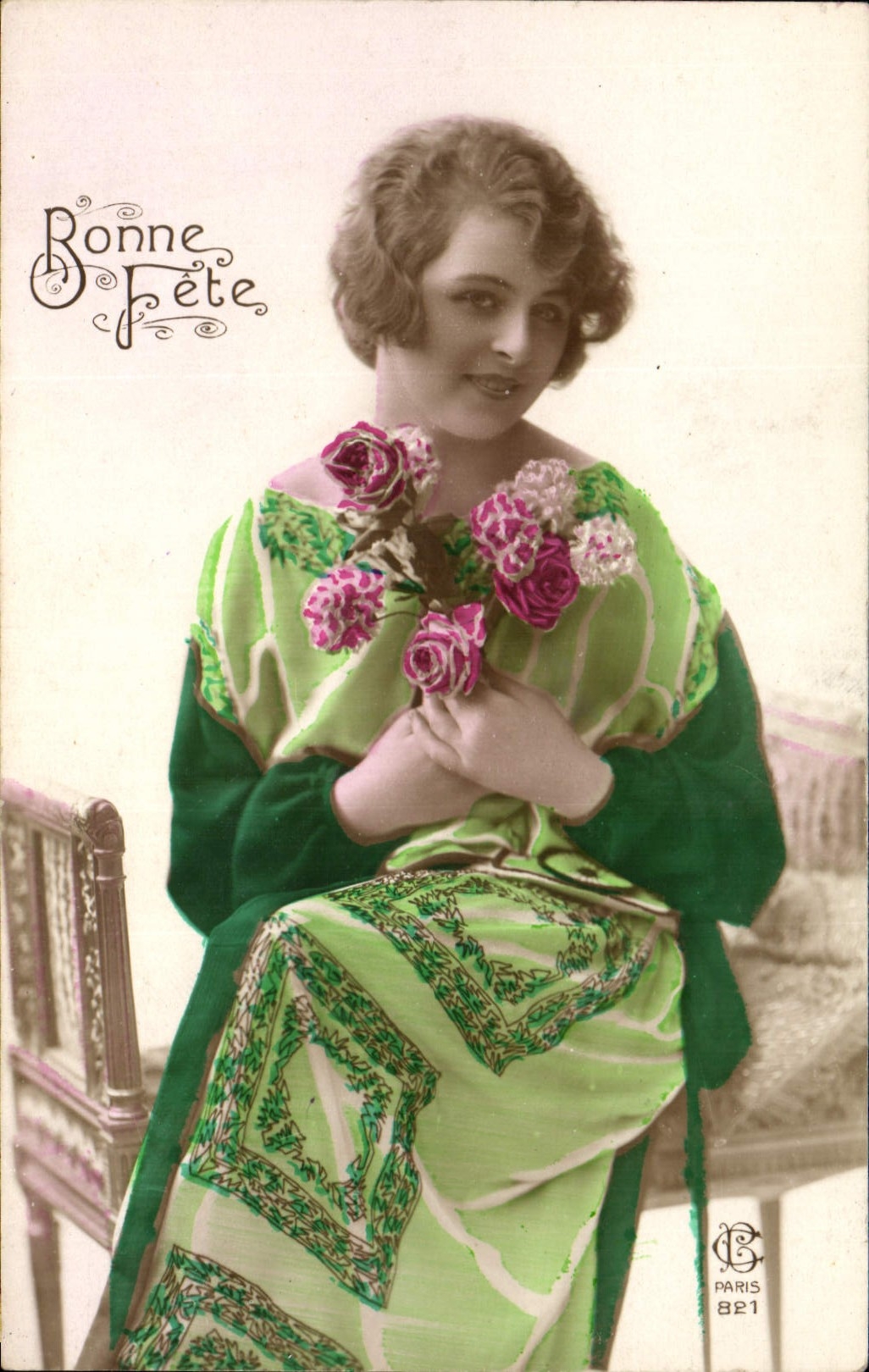 CPA Bonne Fete Femme
