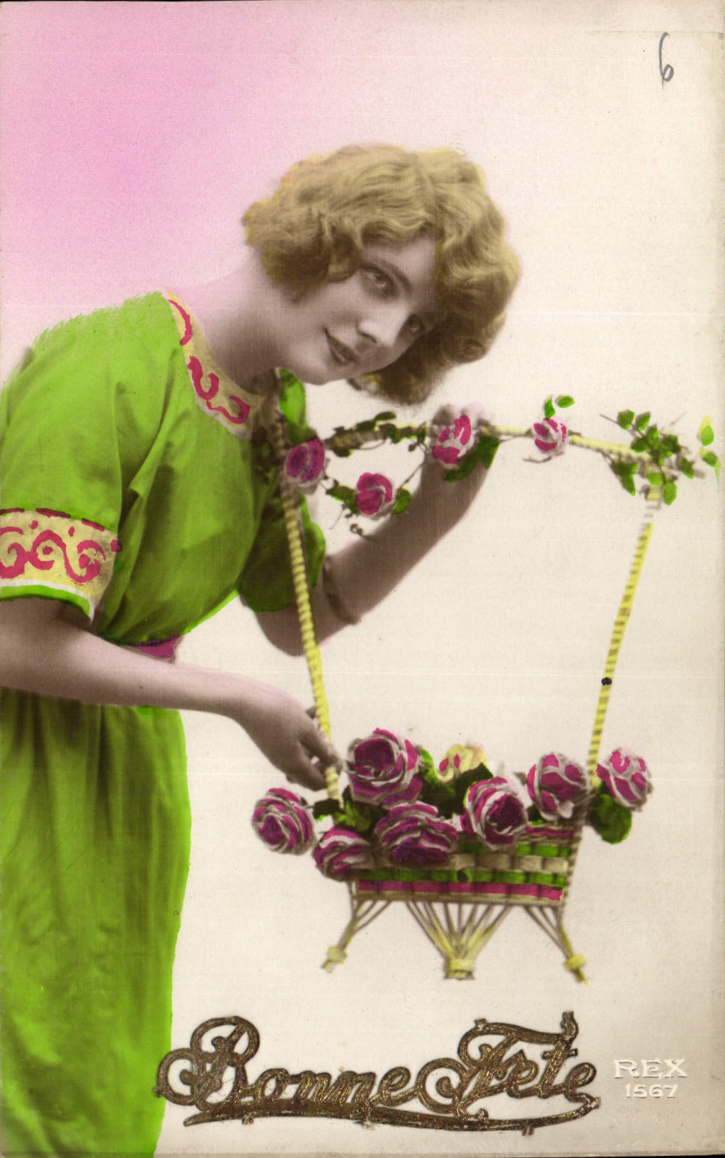 CPA Bonne Fete Femme