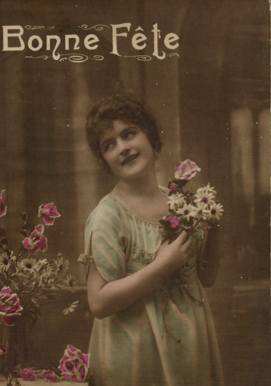 CPA Bonne Fete Femme