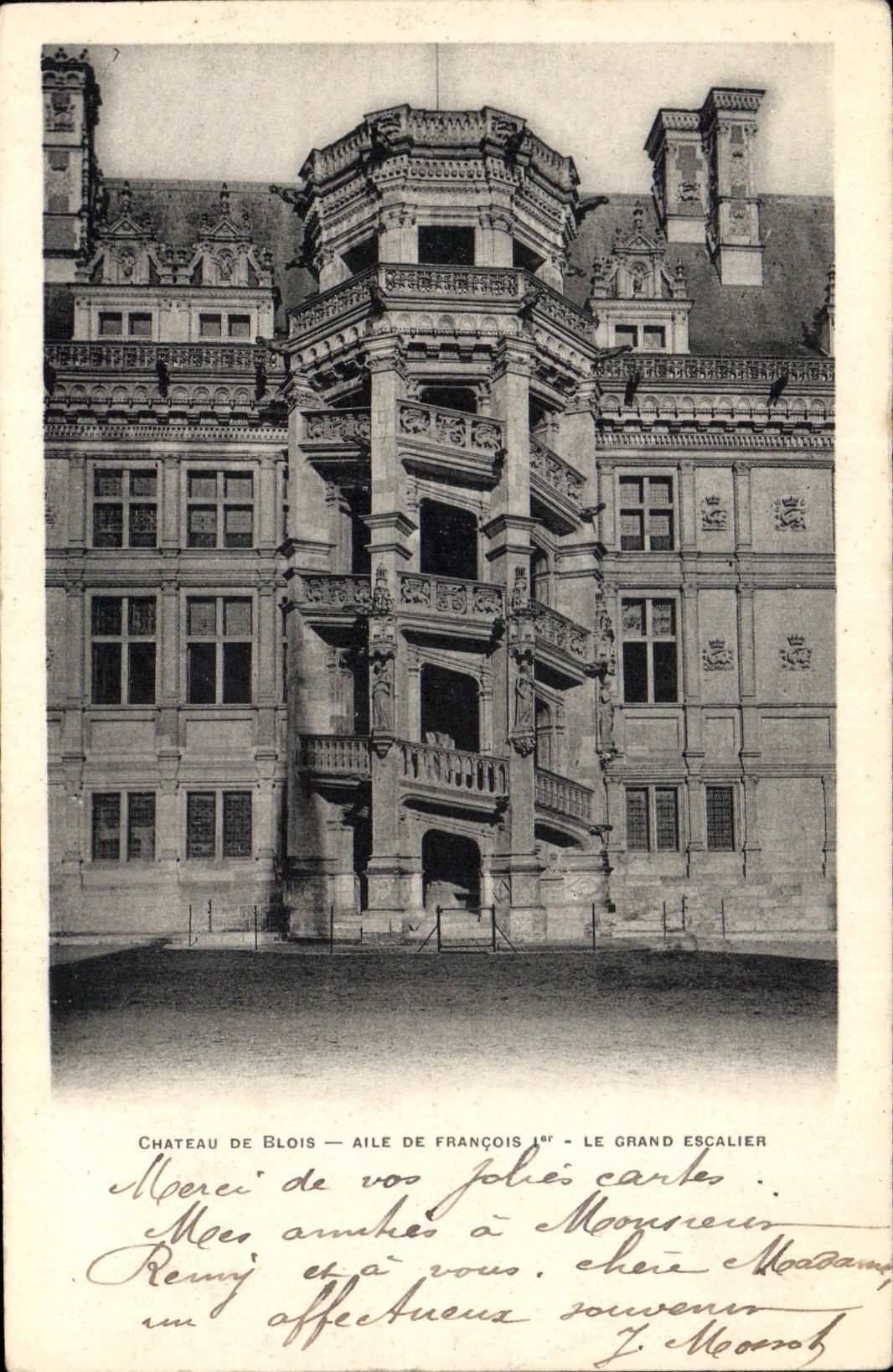 CPA Chateau de Blois Aile de Francois le Grand Escalier 
