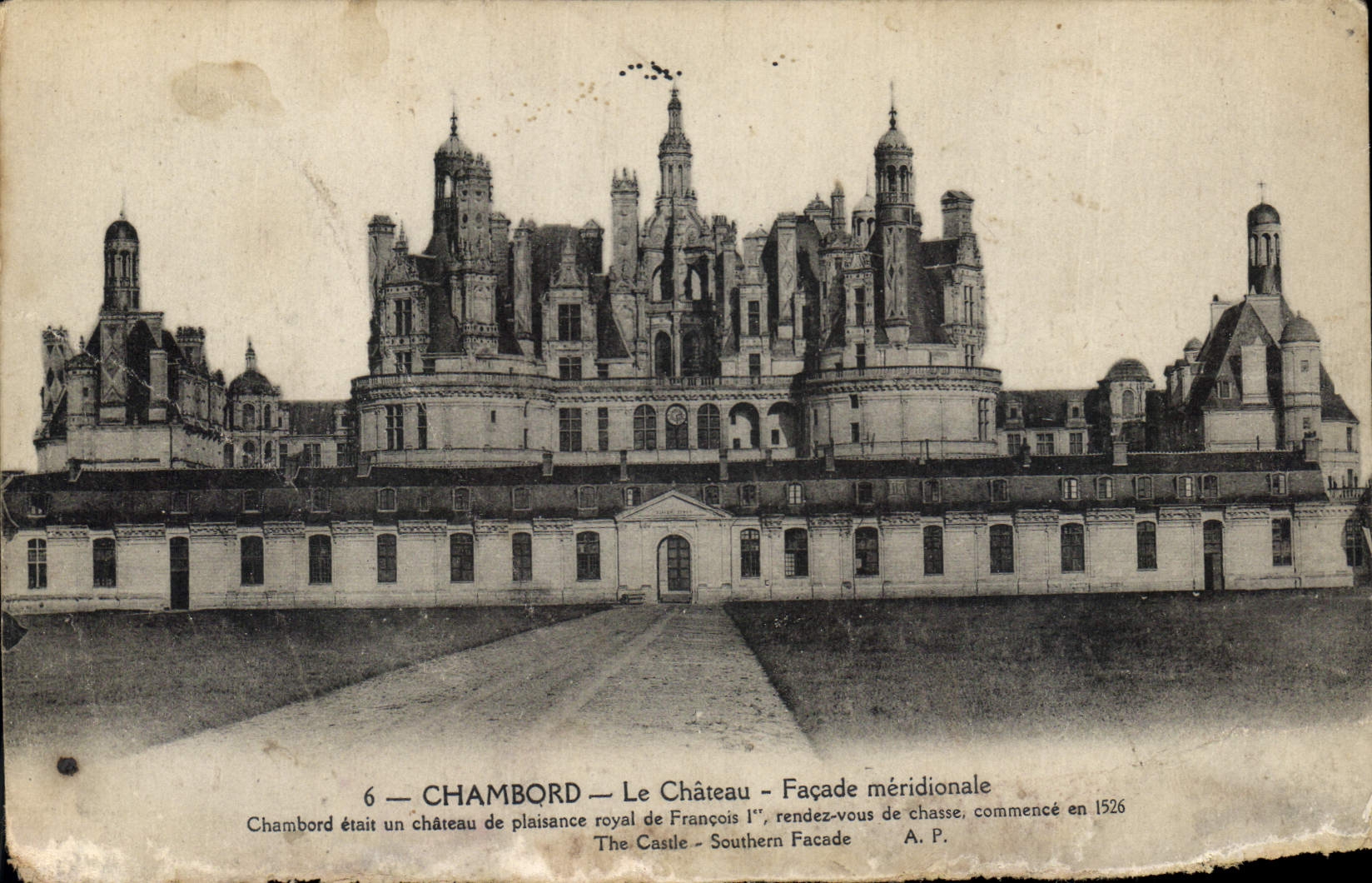 CPA Chambord le Chateau Facade Meridionale