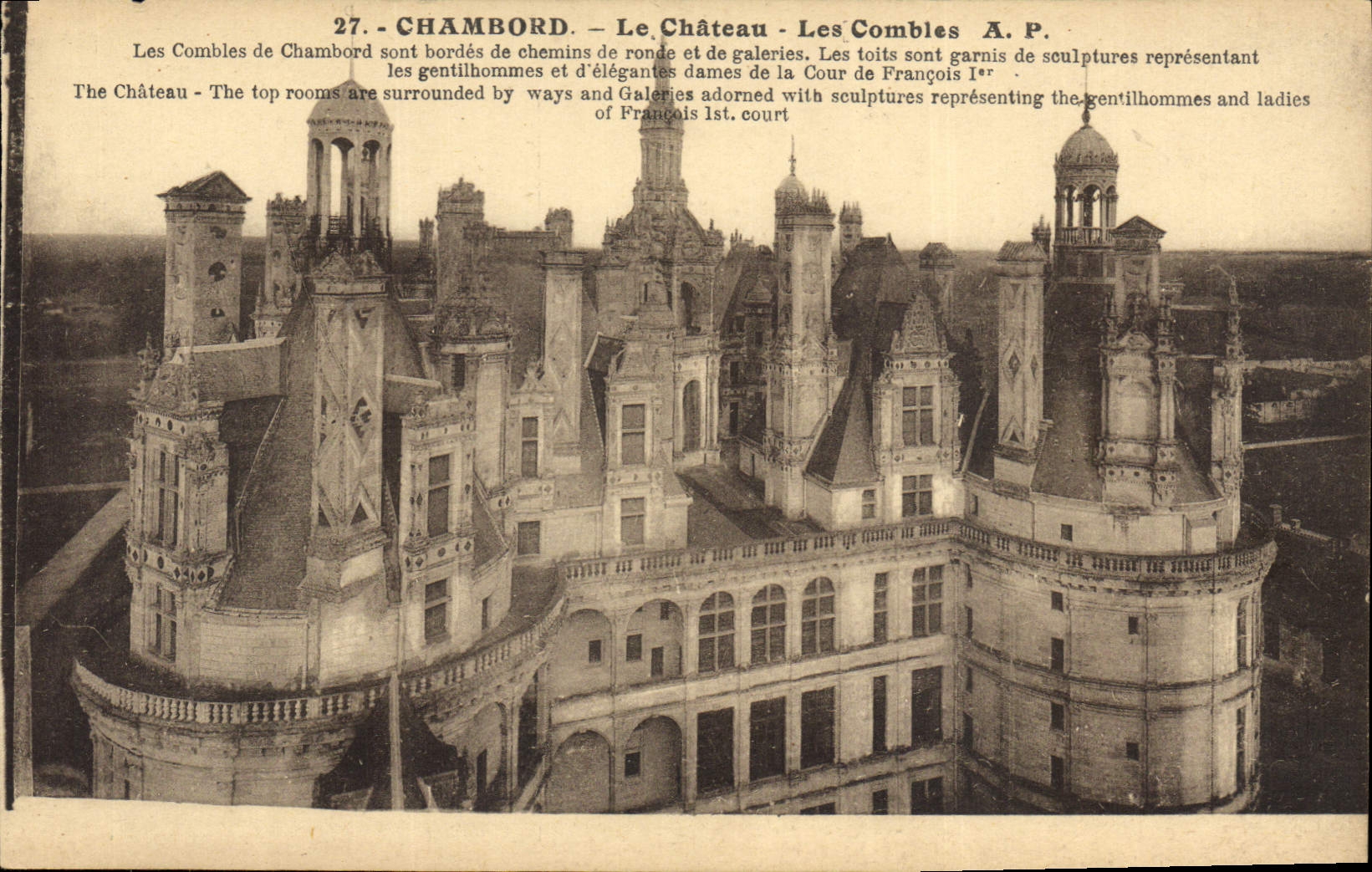 CPA Chambord Le Chateau Les Combies 