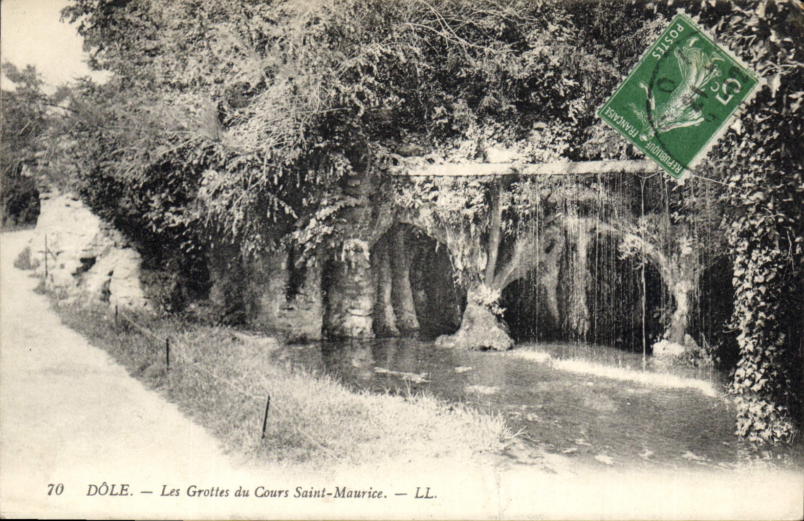 CPA Dole Les Grottes du Cours Saint Maurice 