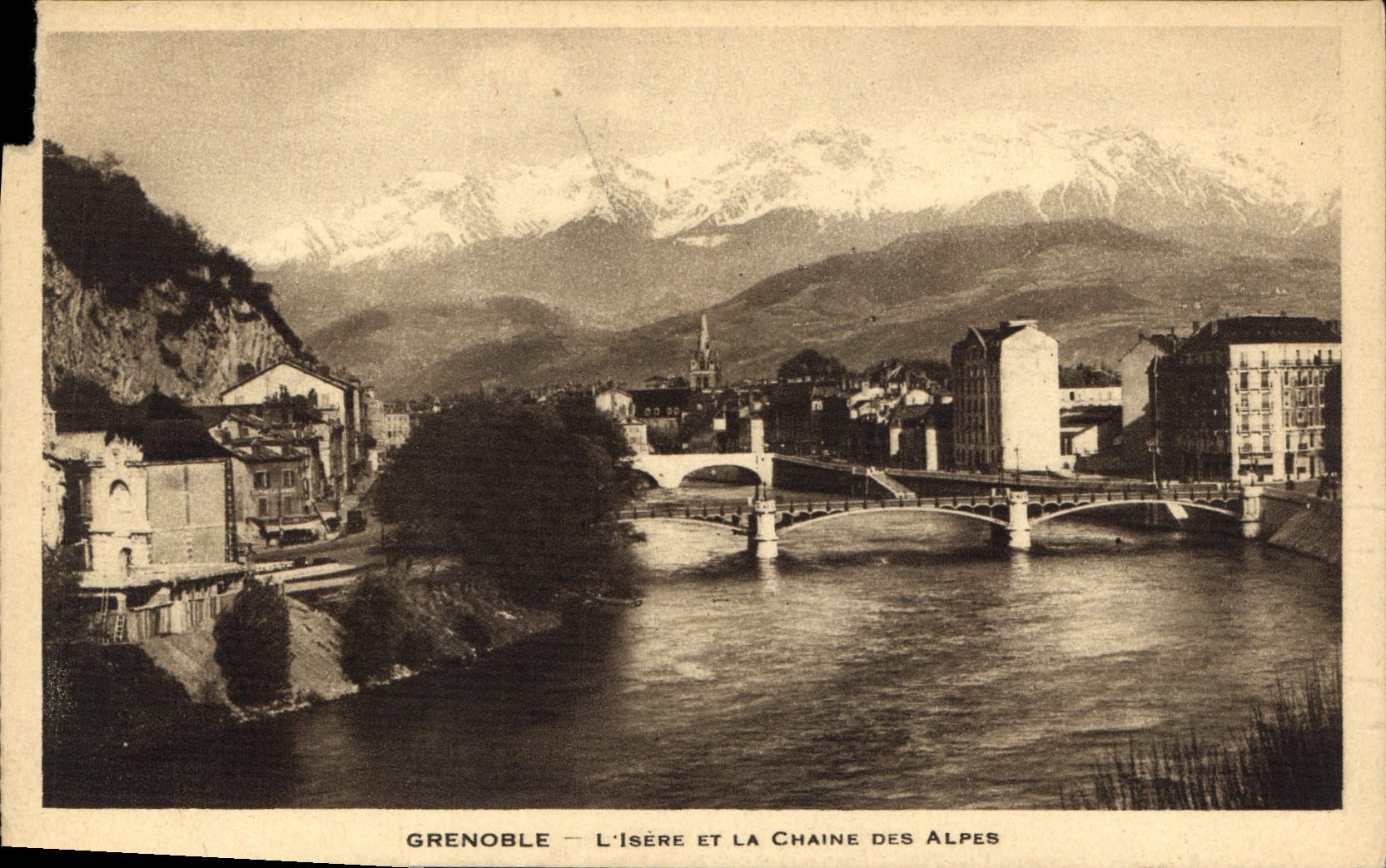 CPA Grenoble l'Isere et la Chaine des Alpes 