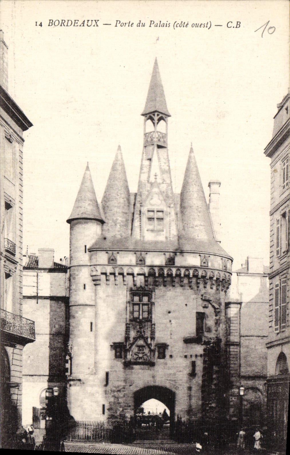 CPA Bordeaux Porte du Palais Cote Ouest