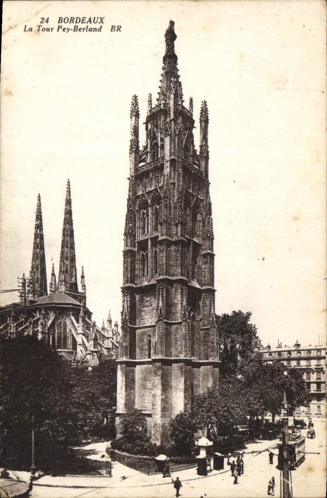 CPA Bordeaux La Tour Pey Berland BR 