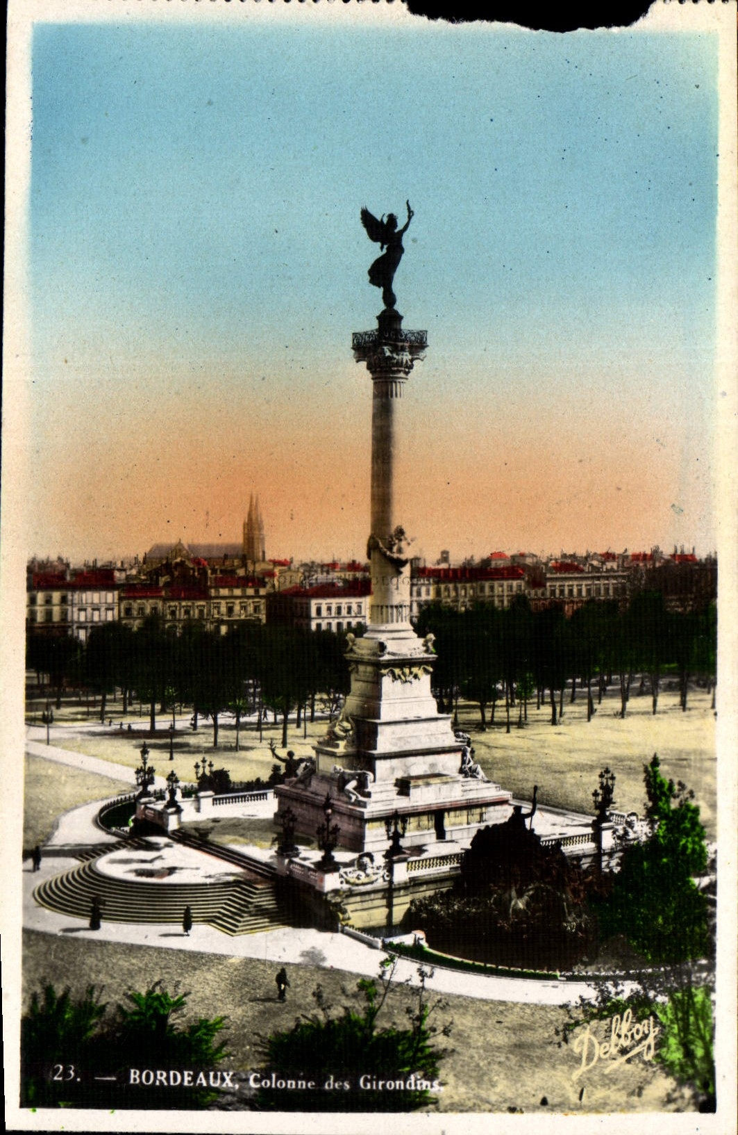 CPA Bordeaux Colonne des Girondins 